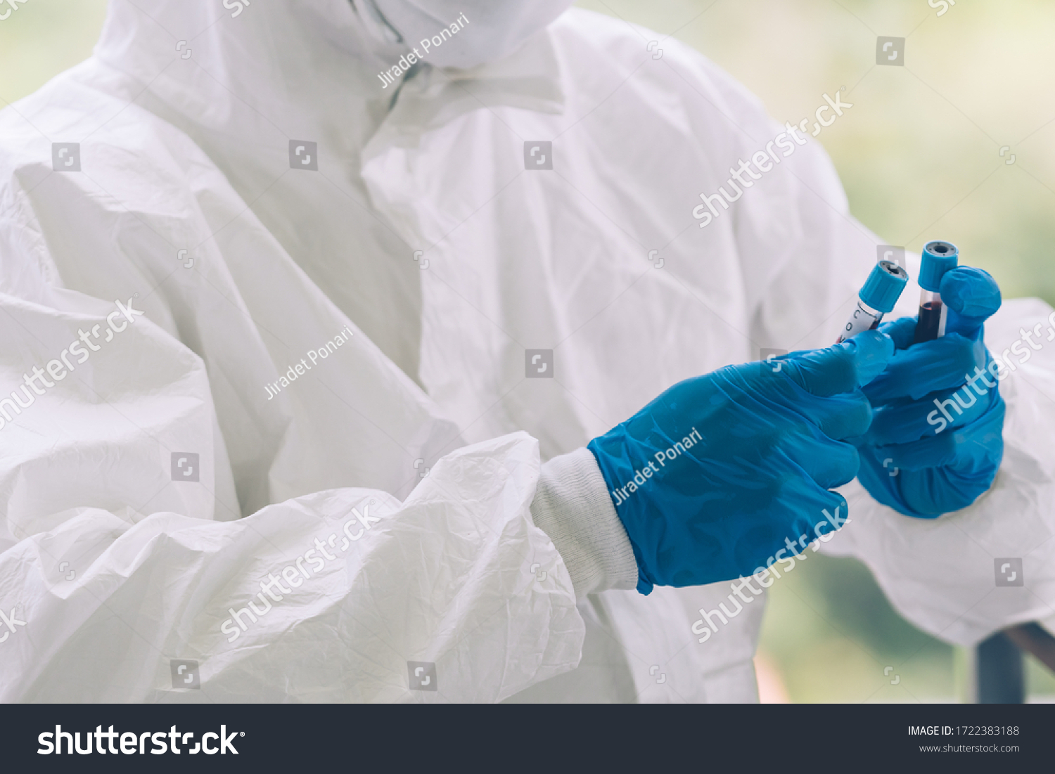 Lab Technician Personal Protective Equipment Ppe Stock Photo 1722383188 ...