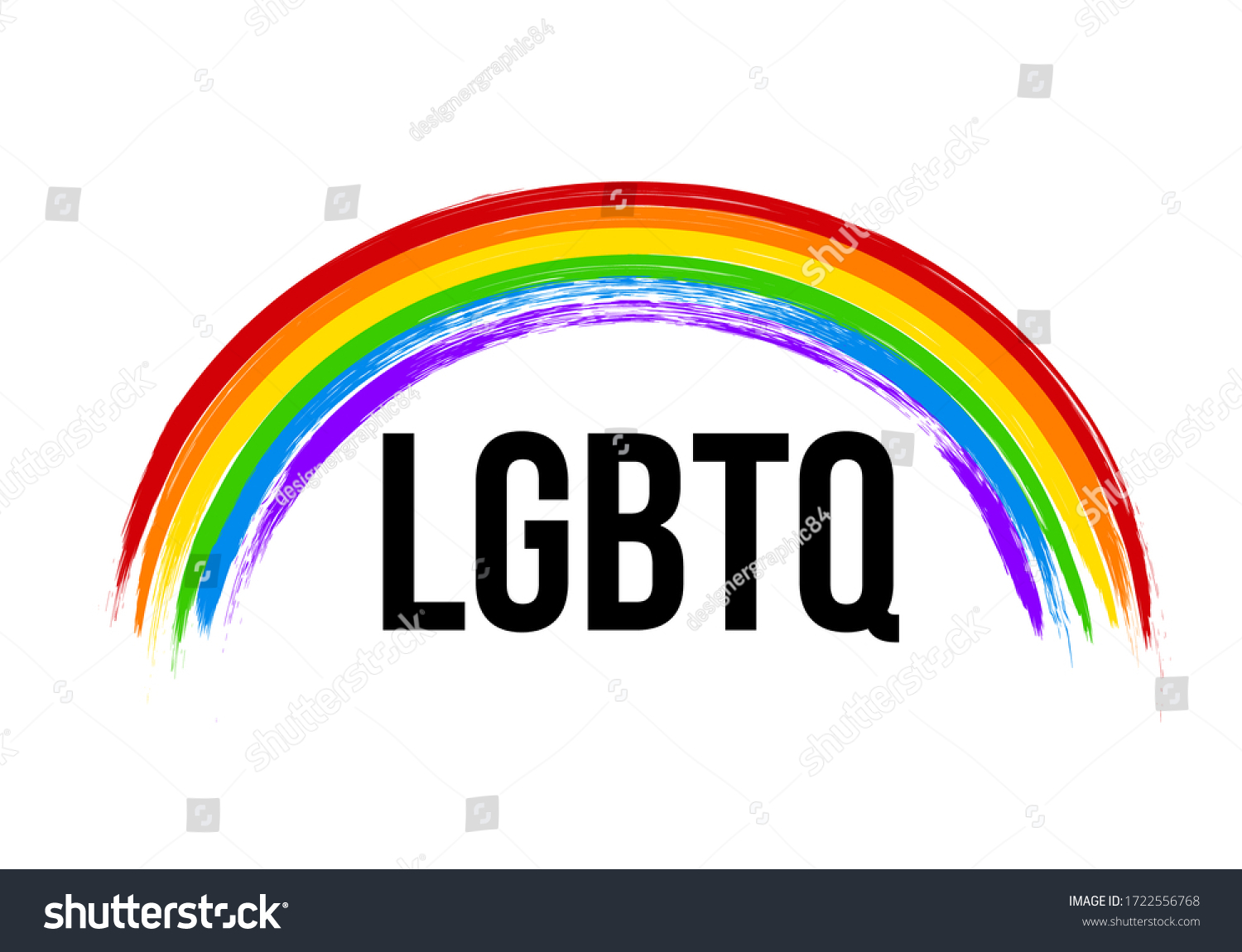 Lgbtq Pride Banner Grunge Brush Strokes Stock Vector (Royalty Free ...