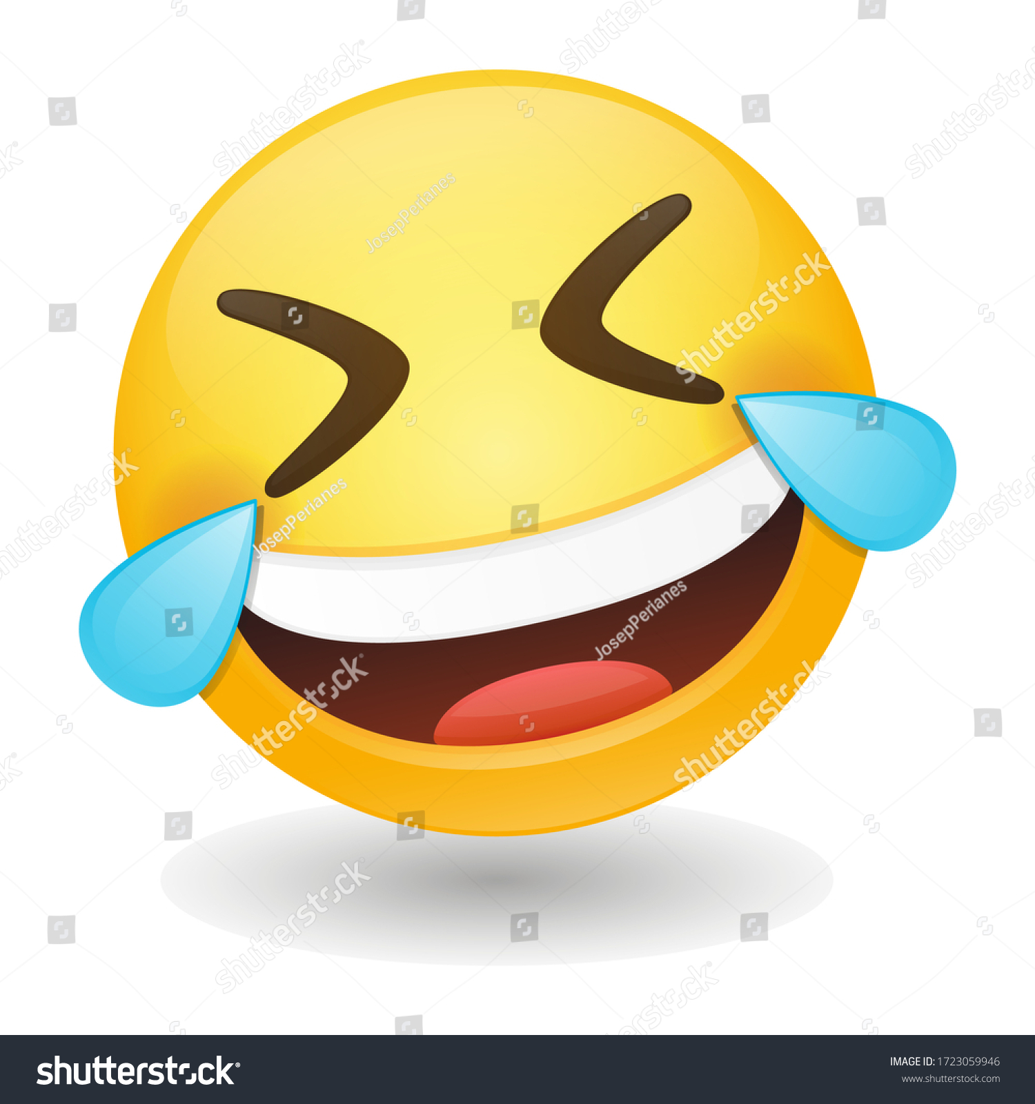 Rolling On Floor Laughing Emoji Vector Stock Vector Royalty Free 1723059946 Shutterstock 