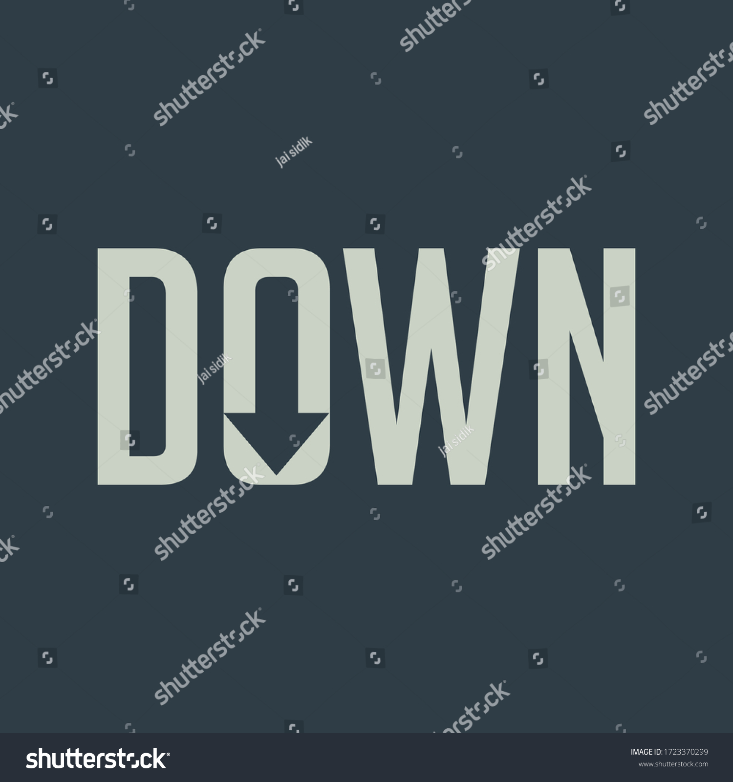 5 letter word with down