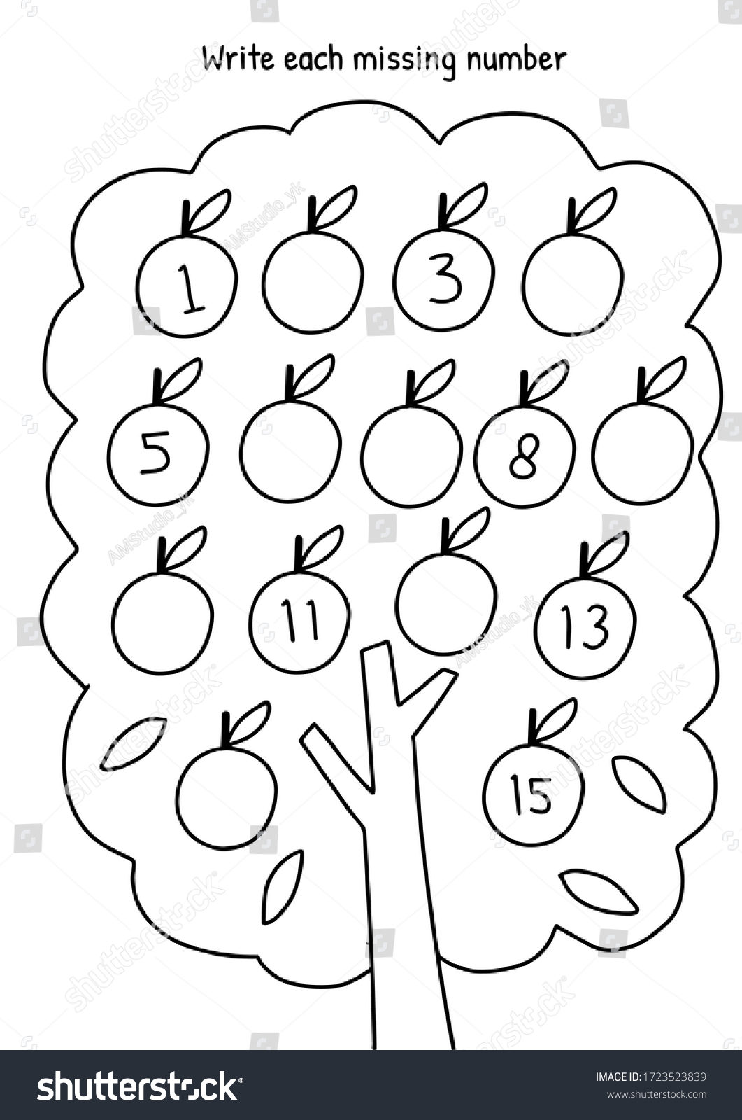 kindergarten worksheet printable activity book stock vector royalty free 1723523839 shutterstock