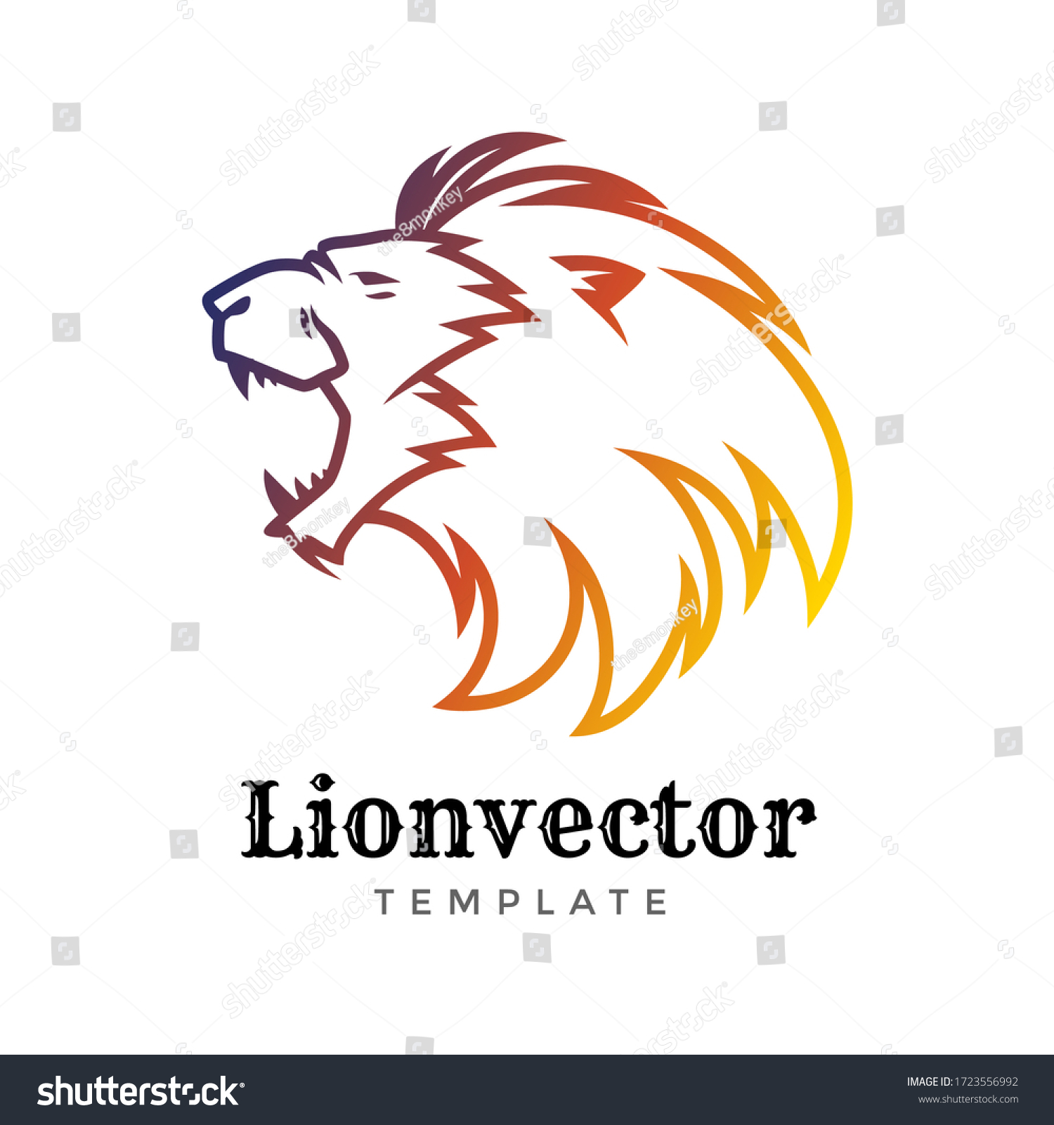 Lion Shield Logo Design Template Lion Stock Illustration 1723556992 ...