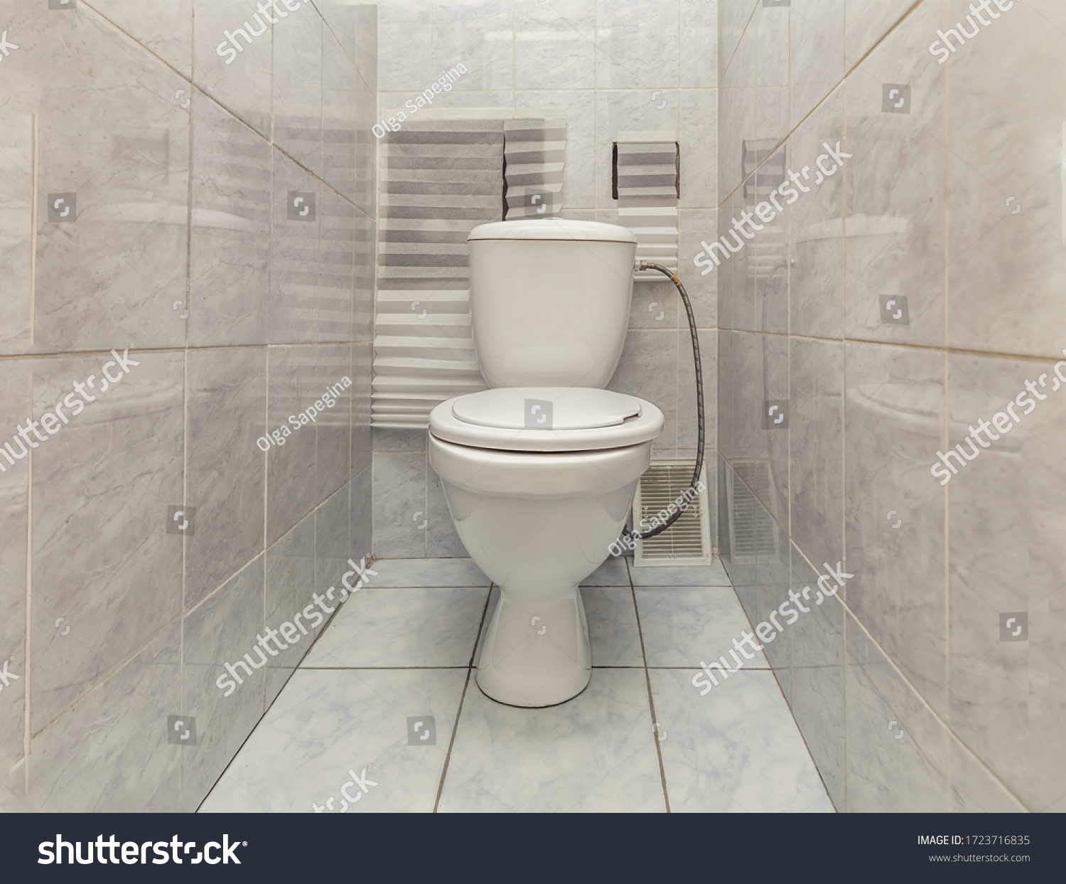 Toilet Bowl Toilet Room Restroom Beige Stock Photo 1723716835 ...