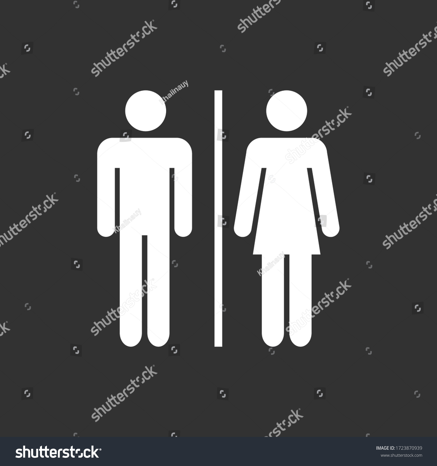 Toilets Vector Icon Male Female Toilet Stock Vector Royalty Free Shutterstock