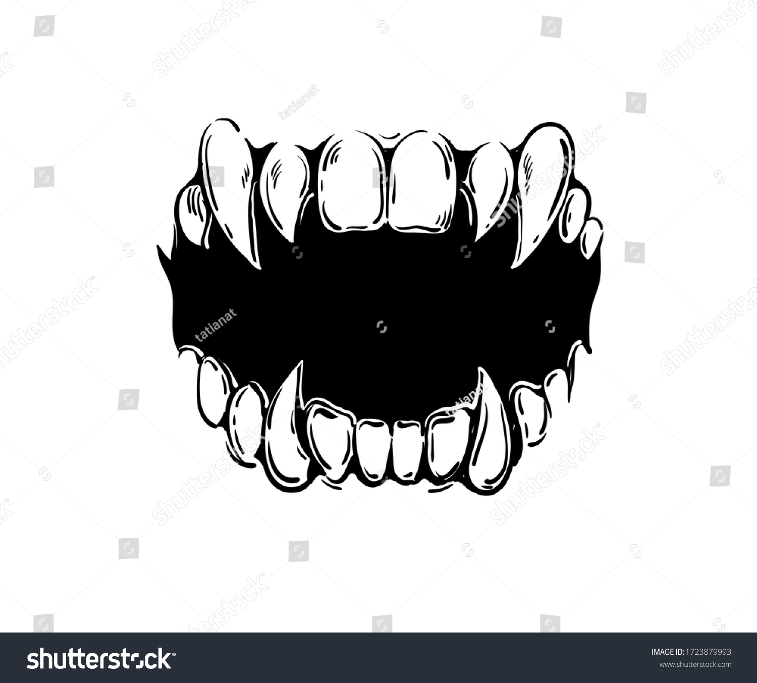 Схематичное изображение Клыков вампира