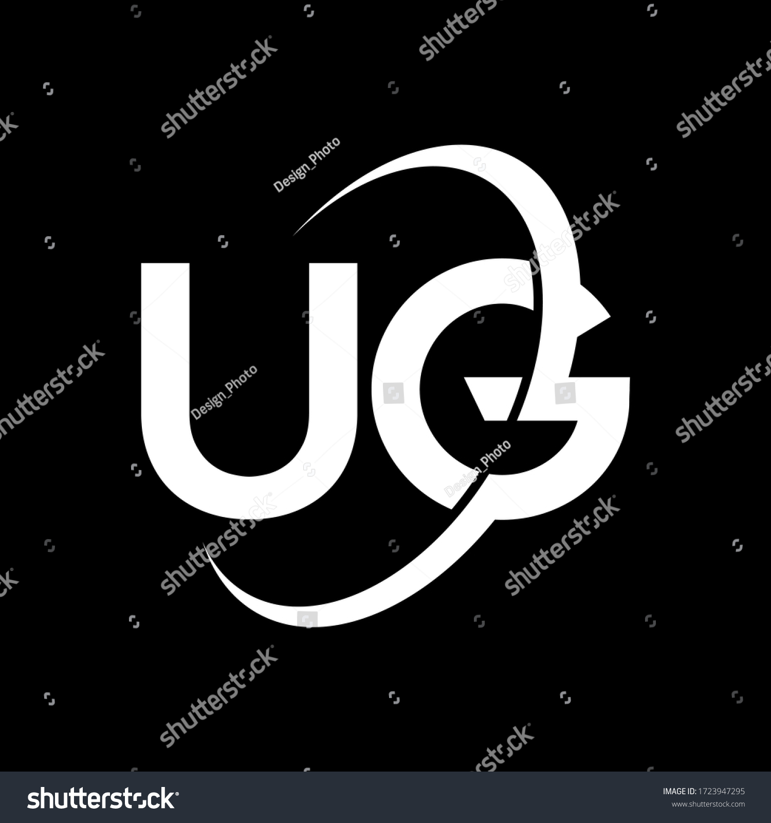 Ug Letter Logo Design Initial Letters Stock Vector (Royalty Free ...