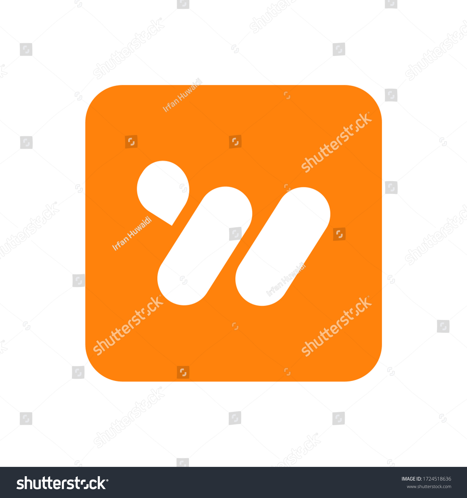 Logos Modern Businesses Simple Square Shaped Stock Vector (Royalty Free ...