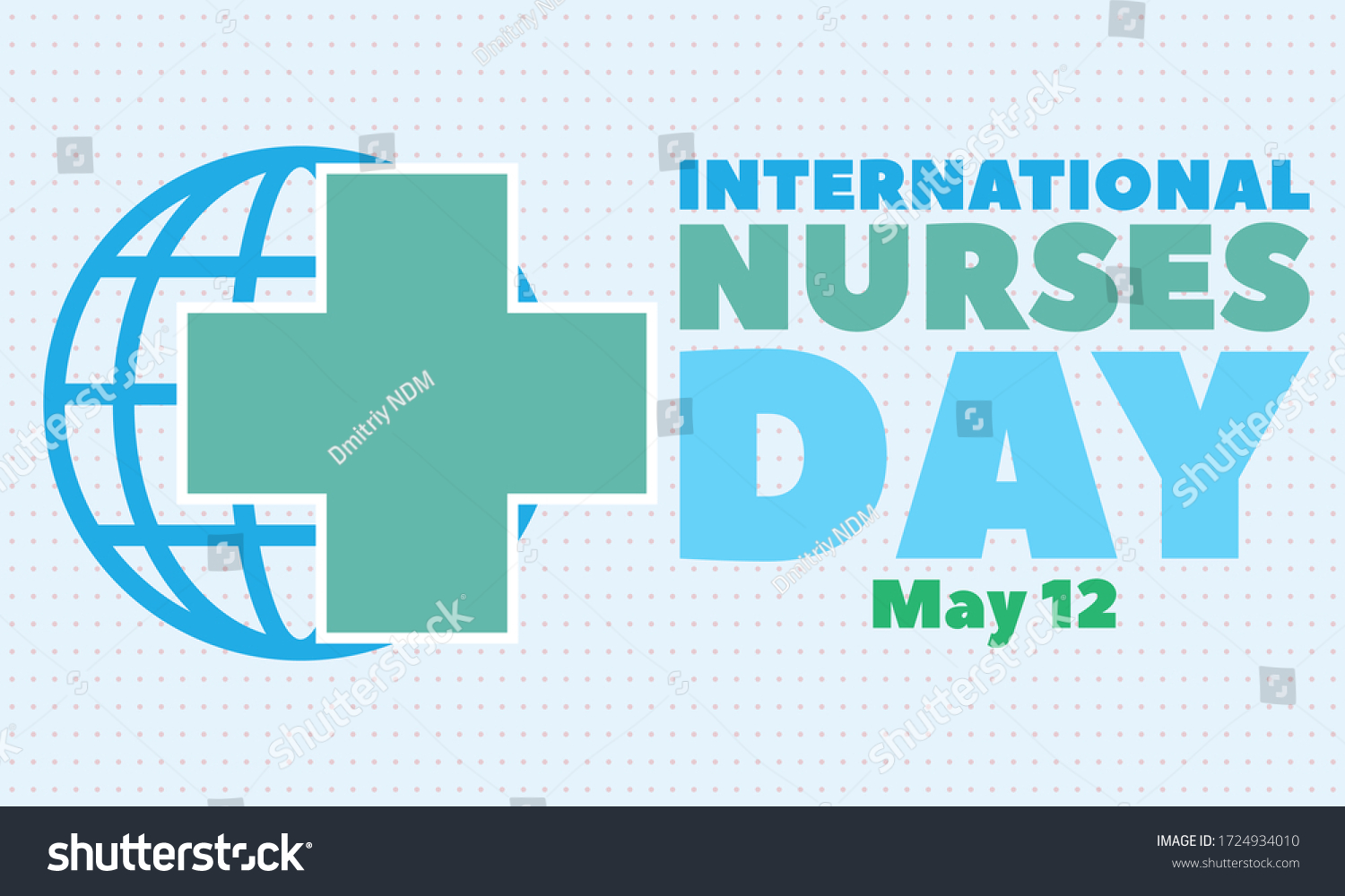 International Nurses Day May 12th Medical Stock Vector (Royalty Free