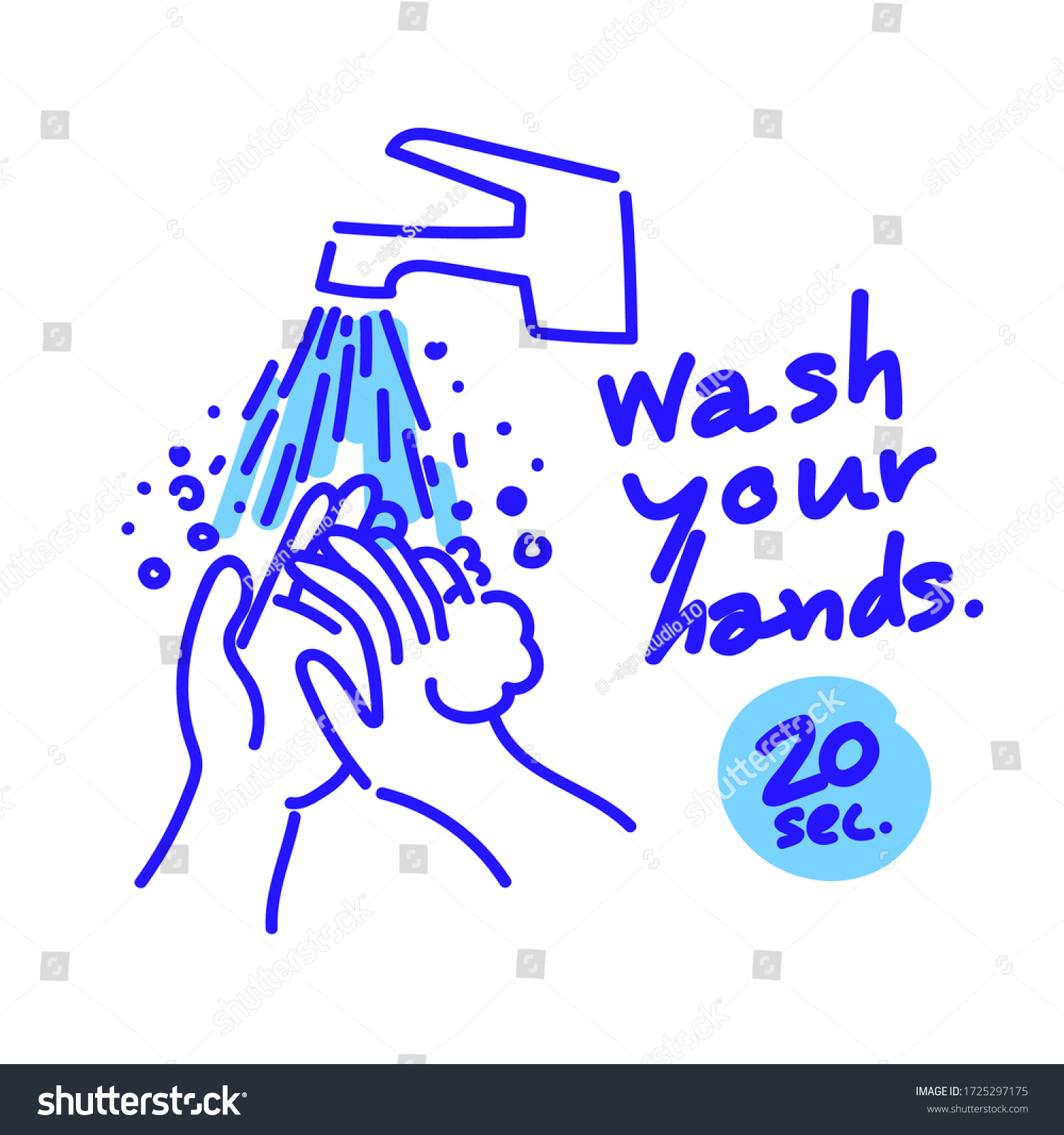 Hand Washing Hygiene Soap Icon Hand Stock Vector (Royalty Free ...