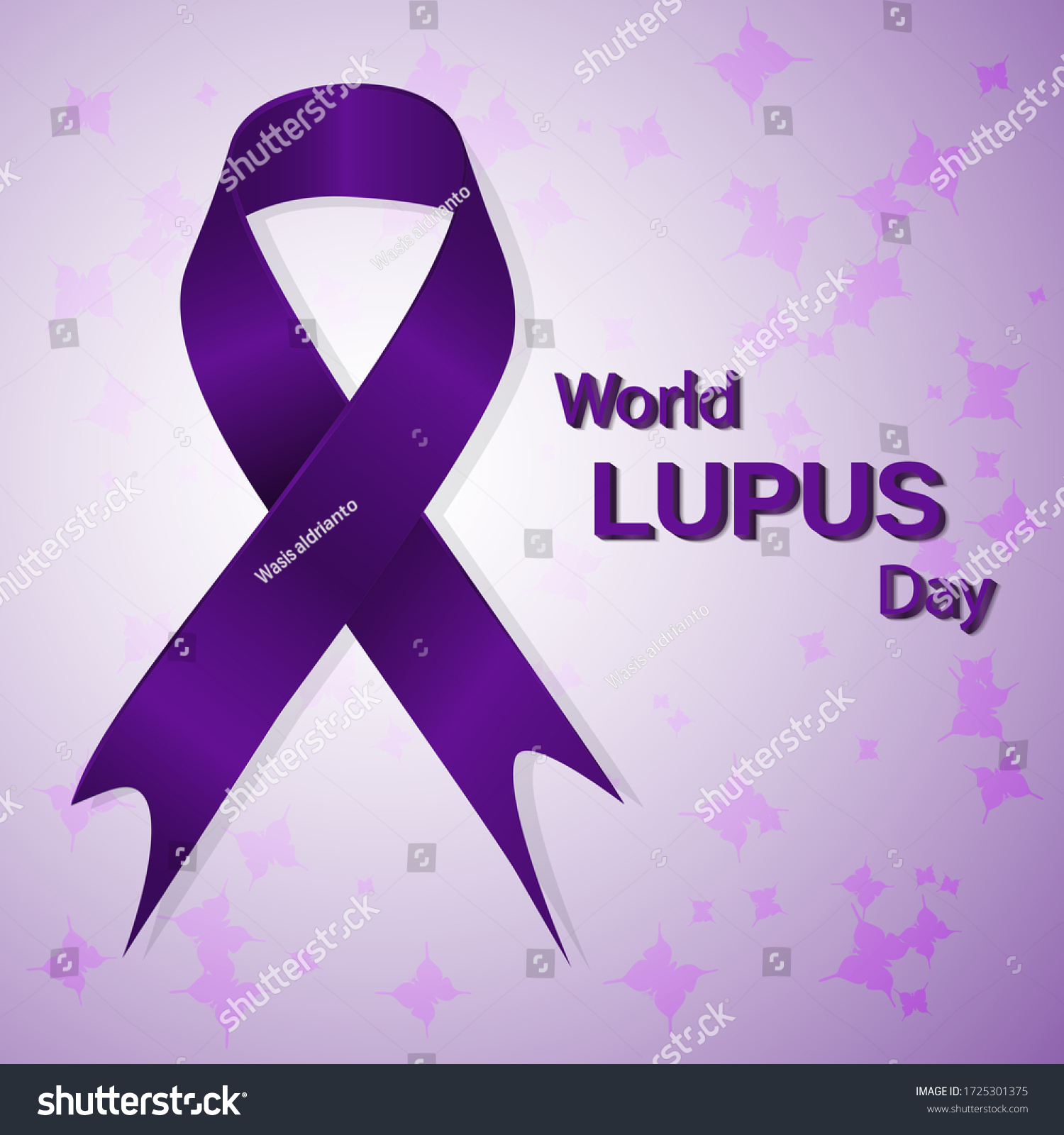 World Lupus Day 10 May Banner Stock Vector (Royalty Free) 1725301375 ...