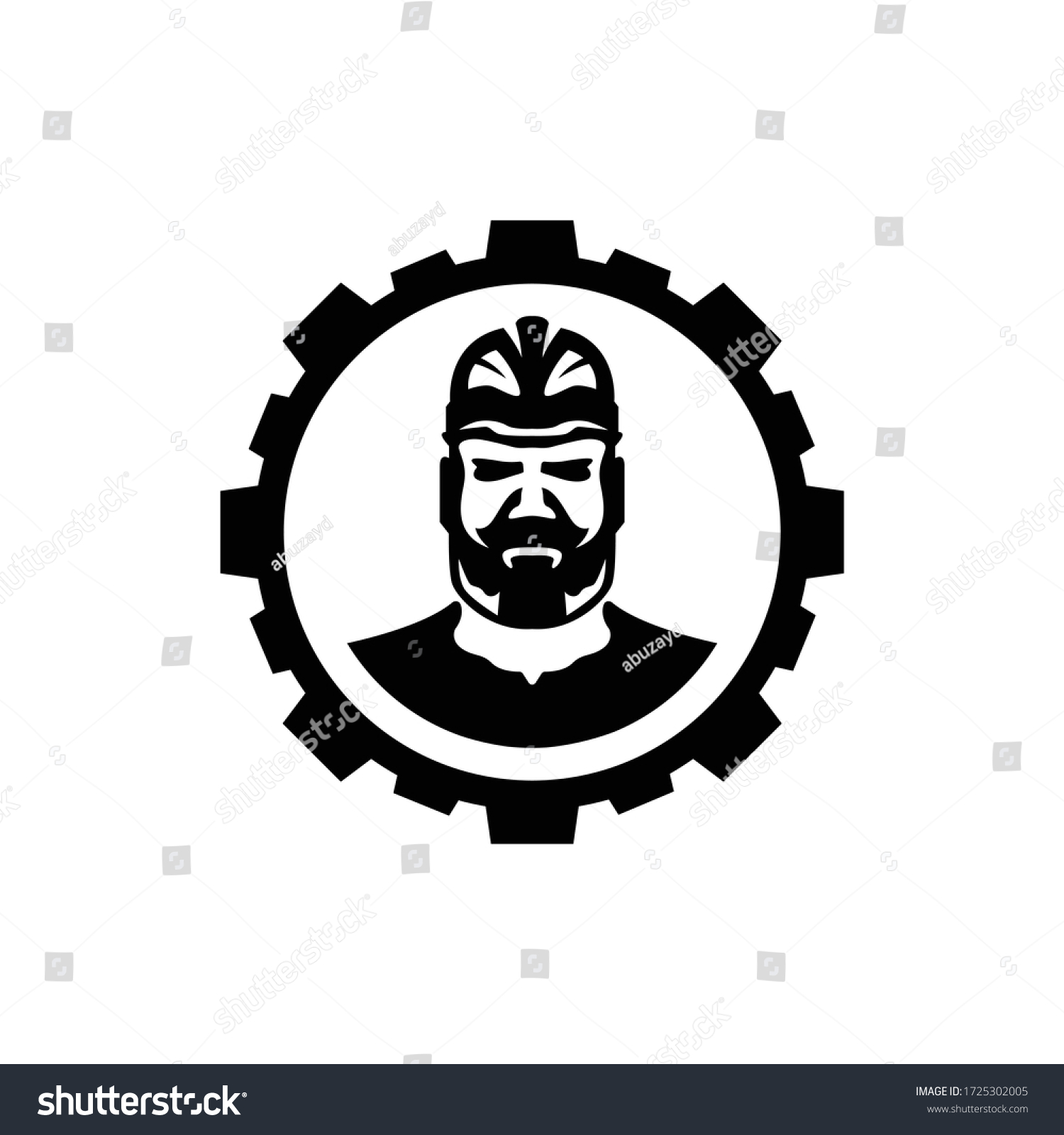 Logo Handyman Icon Gear Circle Mechanic Stock Vector (Royalty Free ...