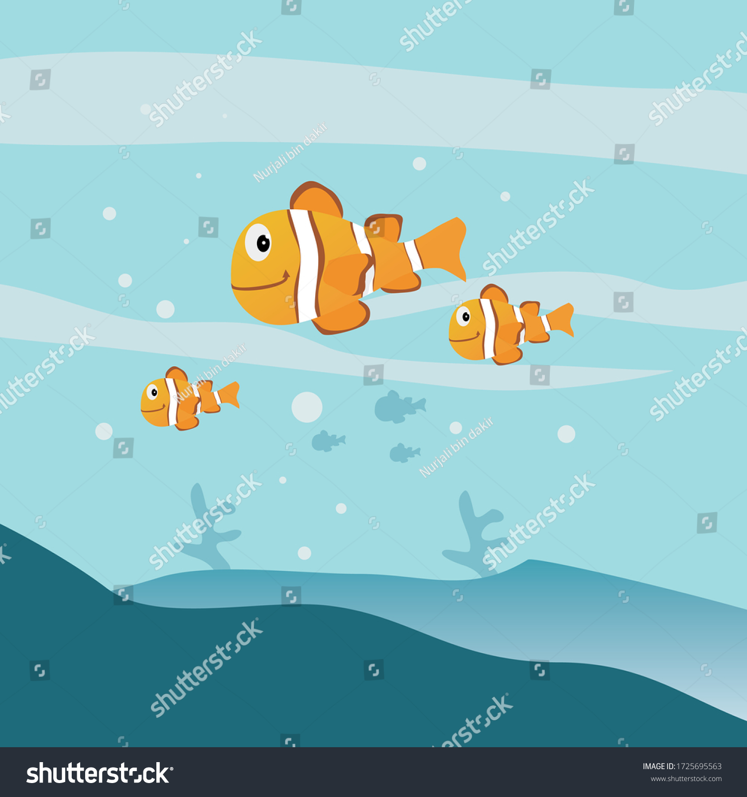 Illustration Clown Fish Clipart Vector Stock Vector (Royalty Free ...