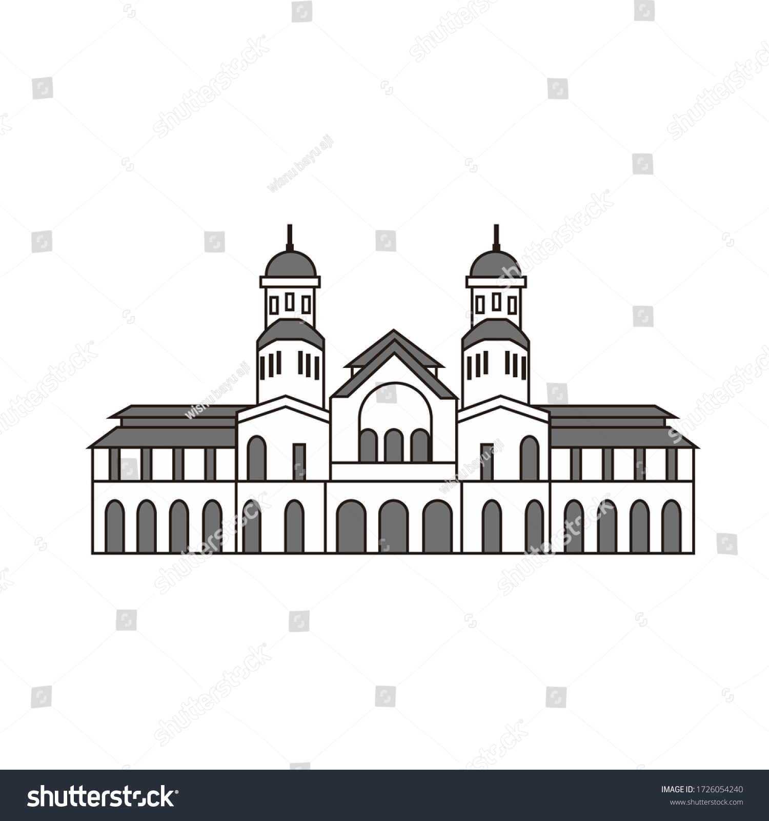 Lawang Sewu Building Vector Design Old Stock Vector (royalty Free 