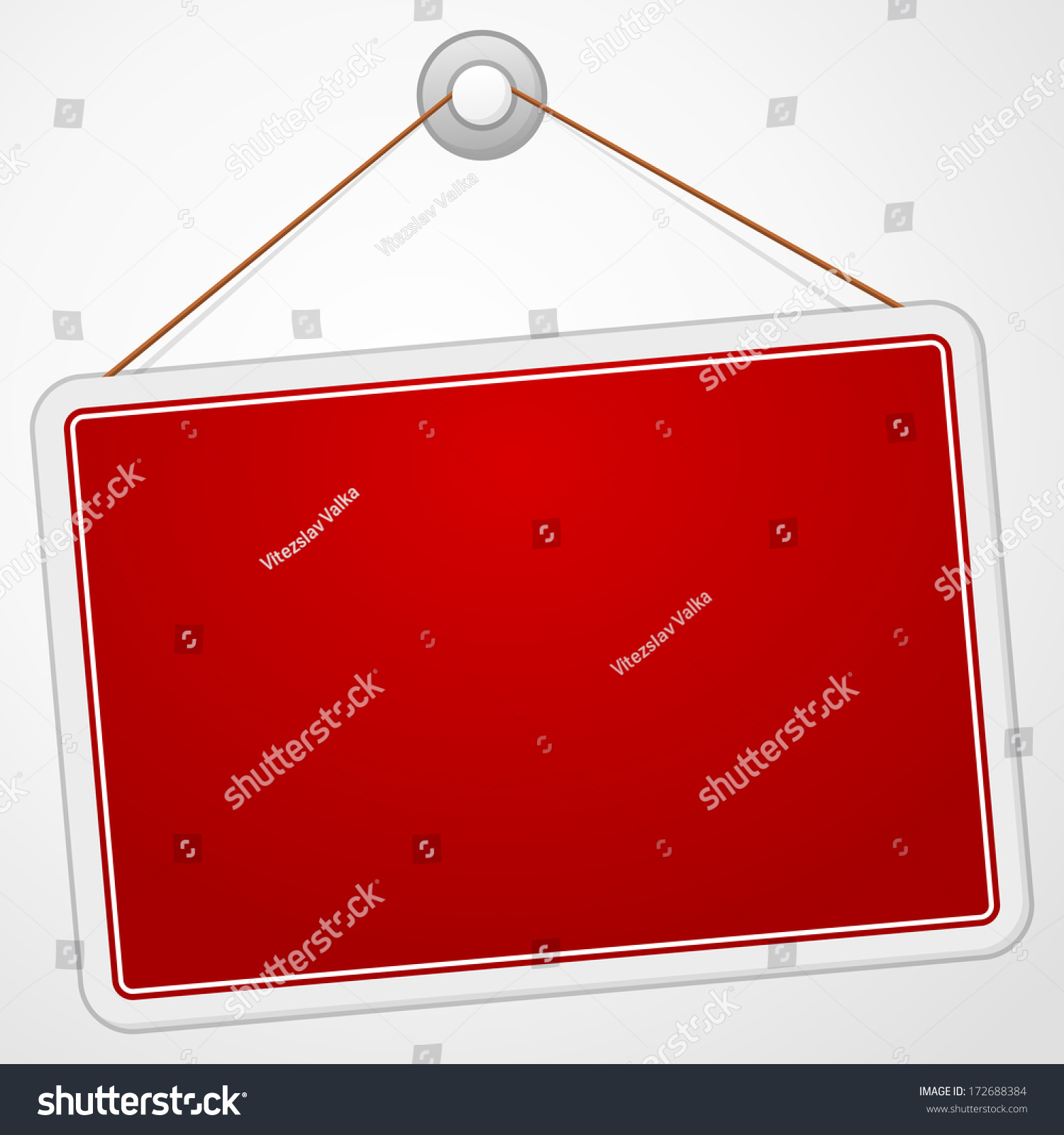 Red Sign Board Stock Vector (Royalty Free) 172688384 | Shutterstock