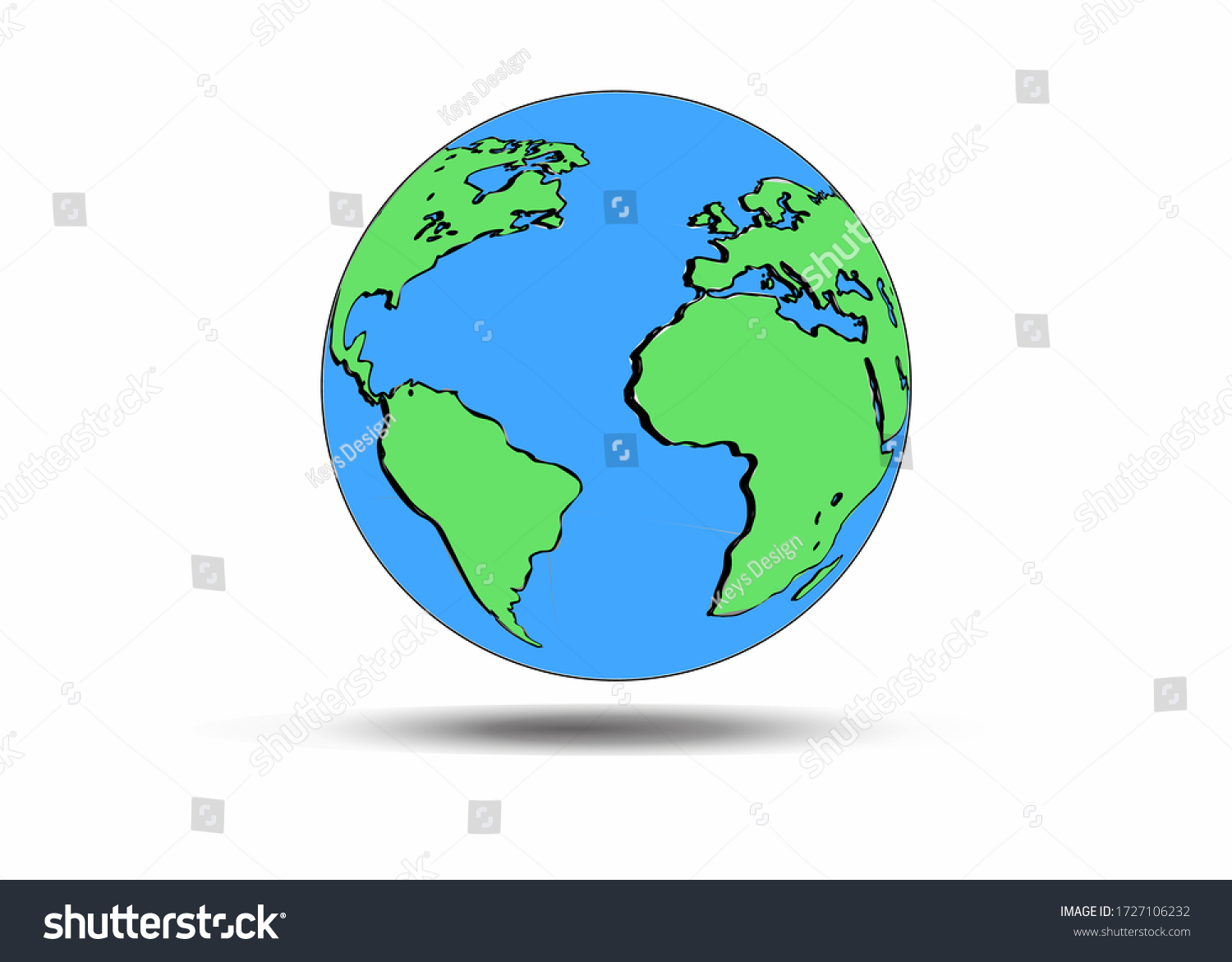 Planet Earth Icons Flat Planet Earth Stock Vector Royalty Free Shutterstock