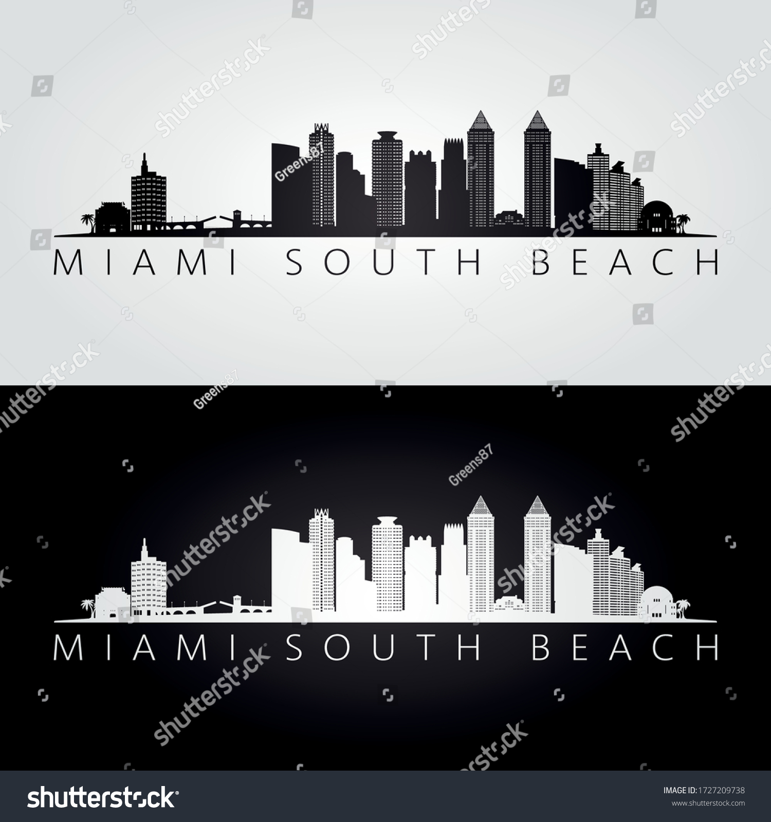 36,386 South beach skyline Images, Stock Photos & Vectors | Shutterstock