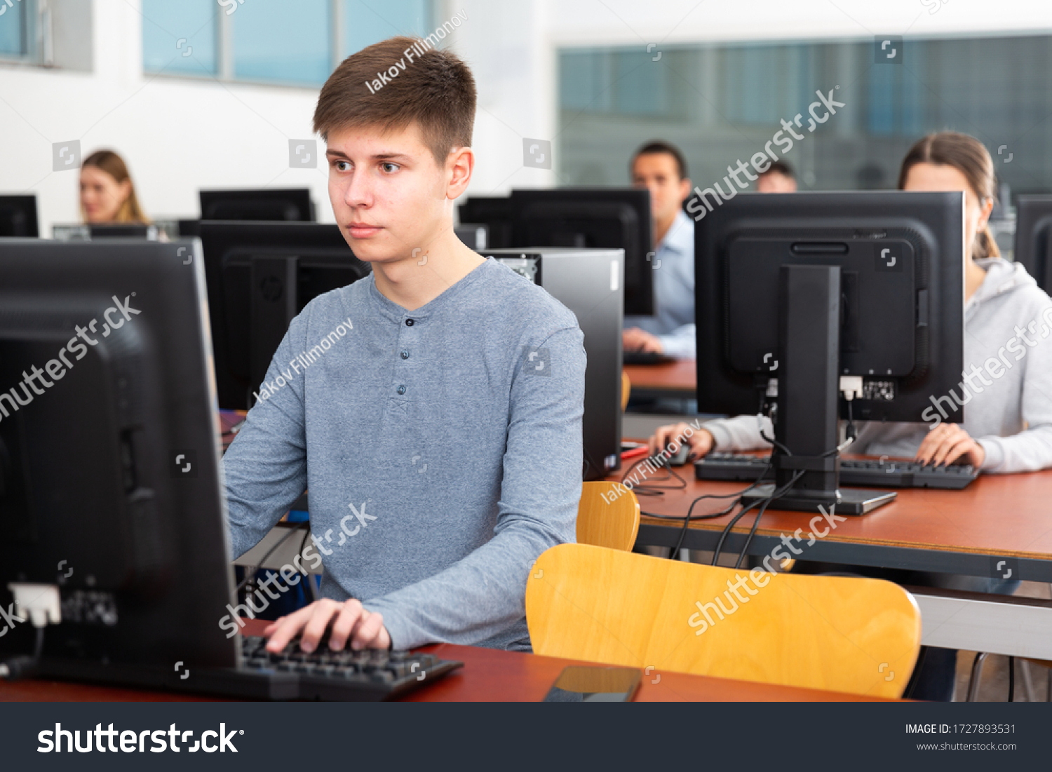 Computer Science Lesson University Class Stock Photo 1727893531 Computer Science Lesson University Class Stock Photo 1727893531