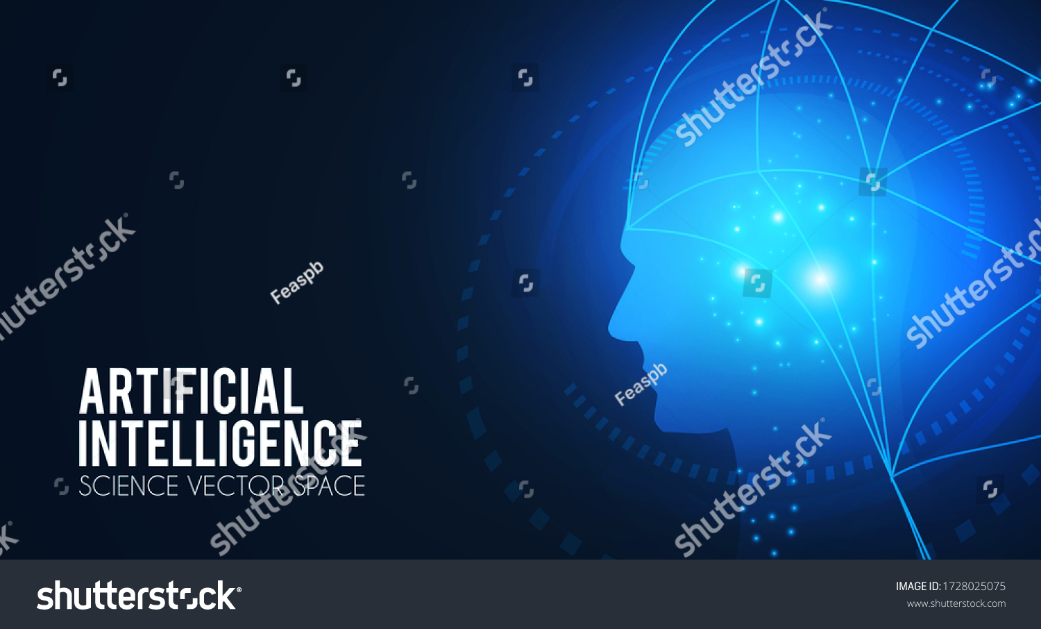 Artificial Intelligence Big Data Web Banner Stock Vector (Royalty Free ...