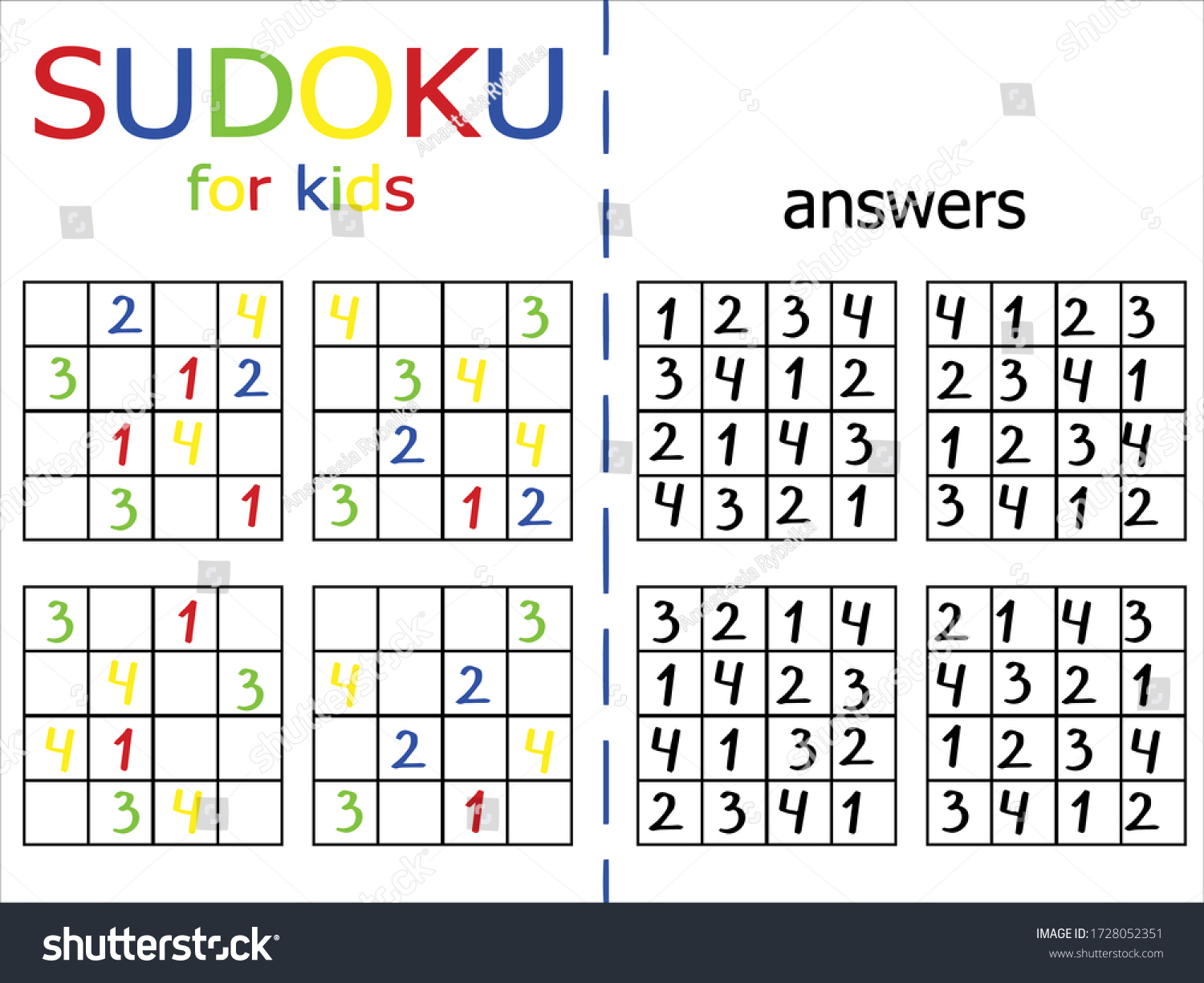 classical-sudoku-game-kids-adults-without-stock-vector-royalty-free