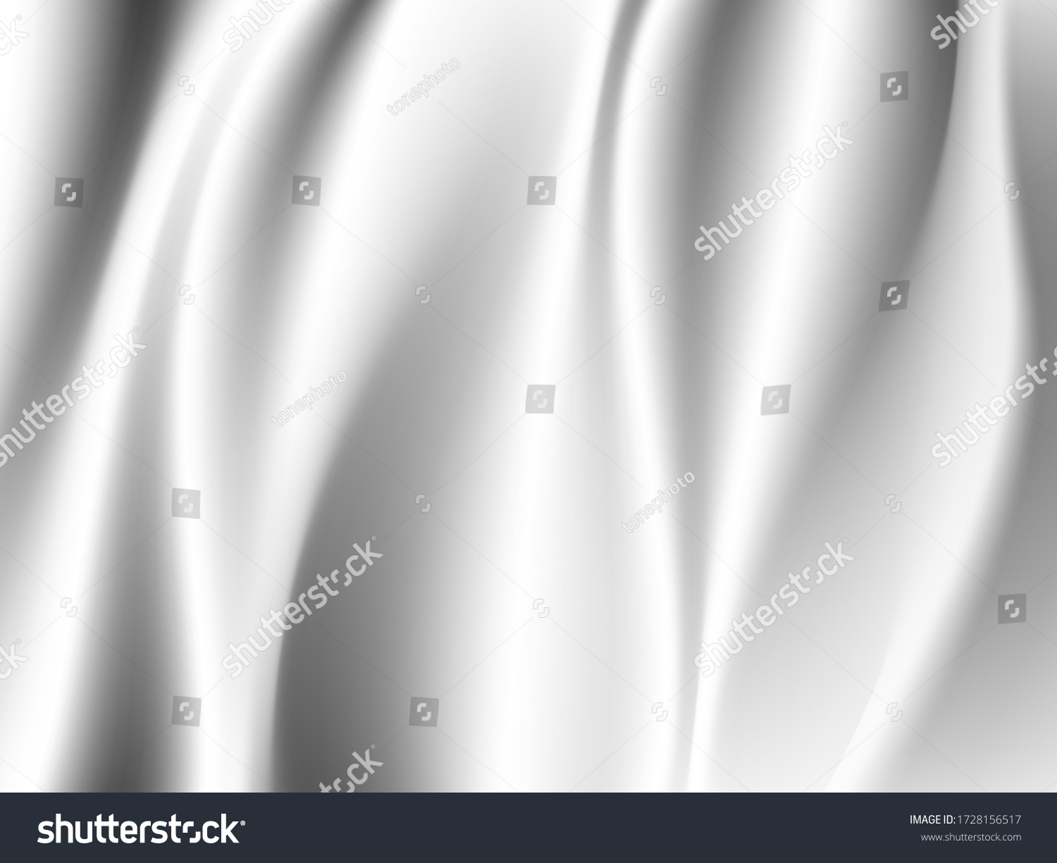 White Silk Cloth Fabric Wave Overlapping Stock Vector (Royalty Free ...