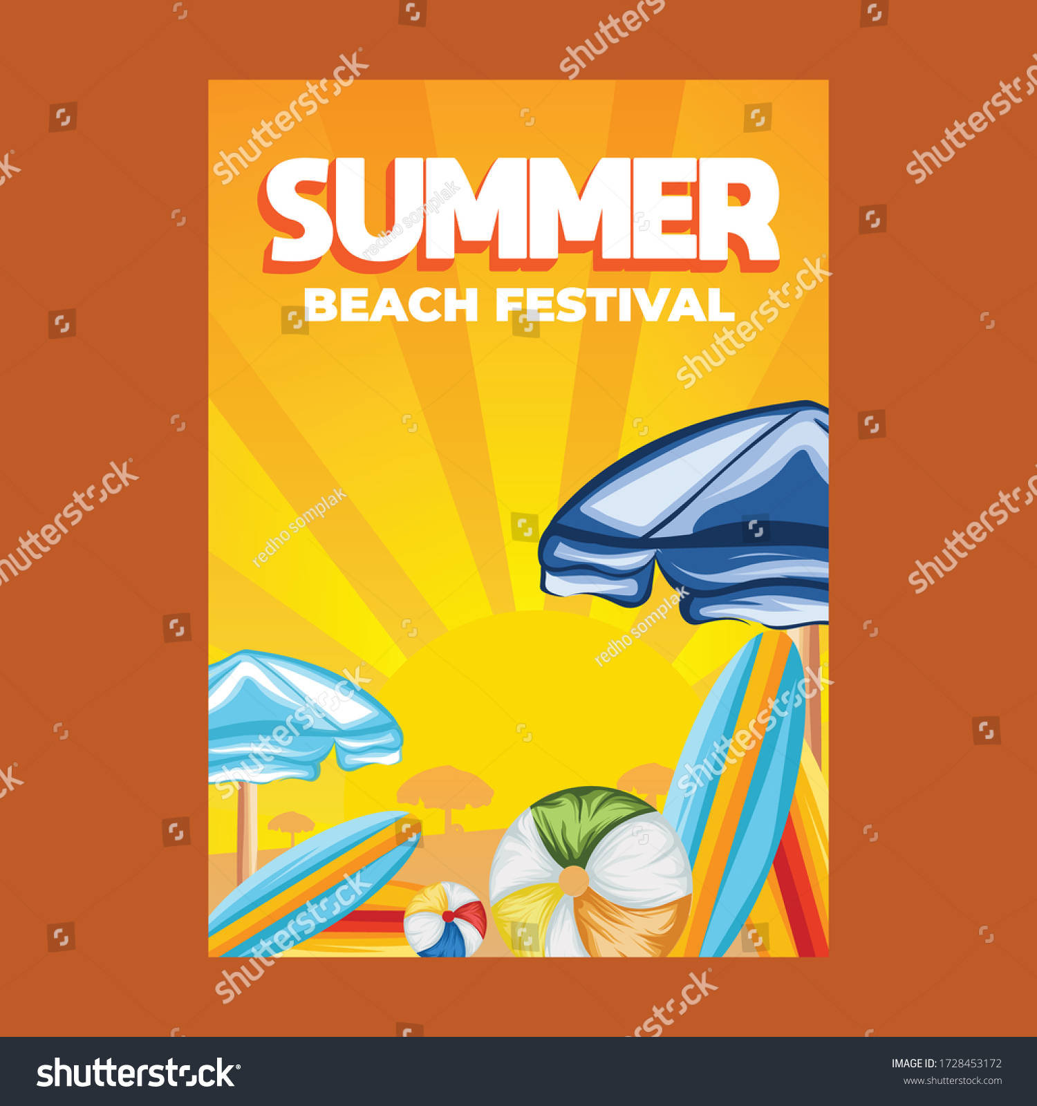 Summer Beach Festival This Summer Beach Stock Vector (Royalty Free ...