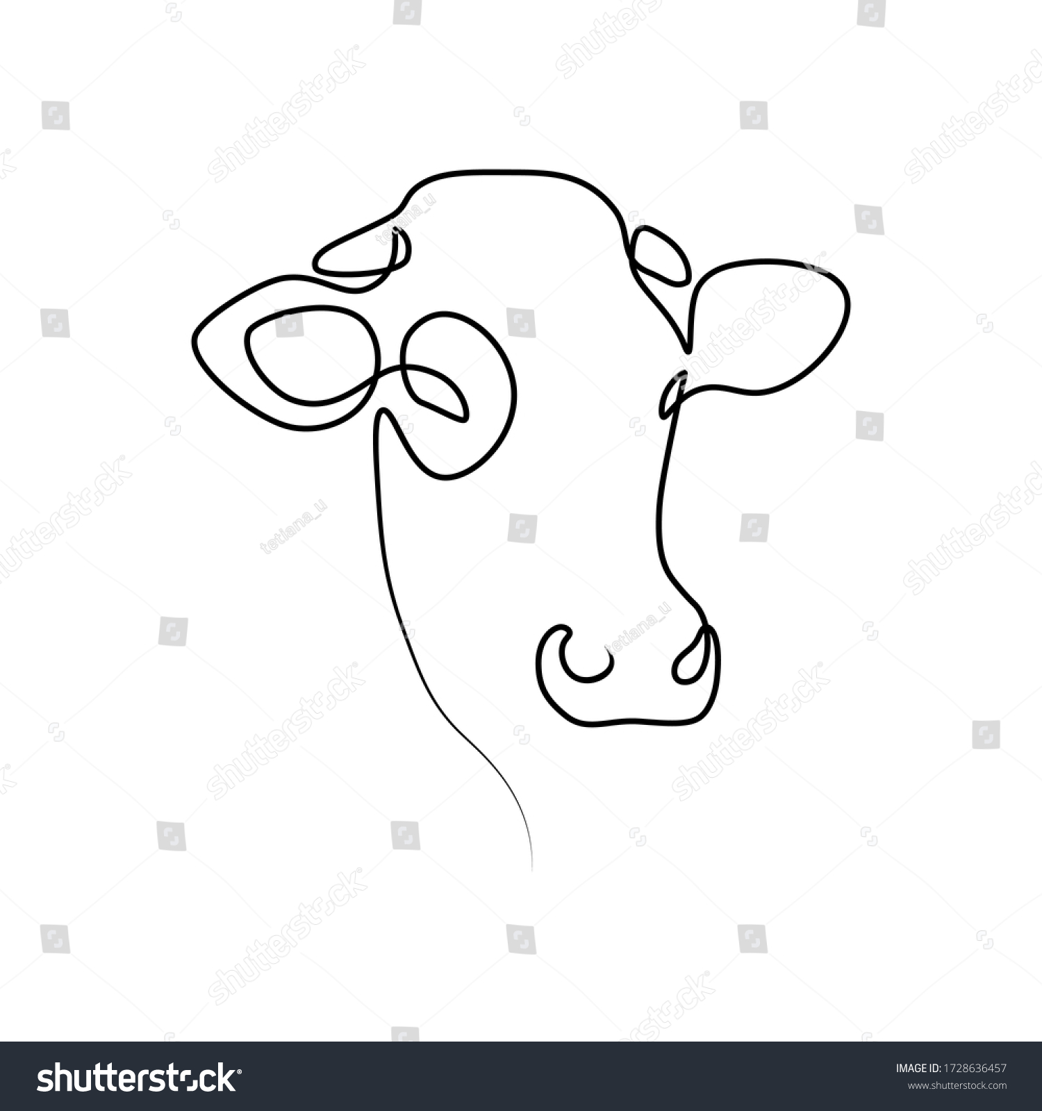 32,510 Cow outline Images, Stock Photos & Vectors | Shutterstock