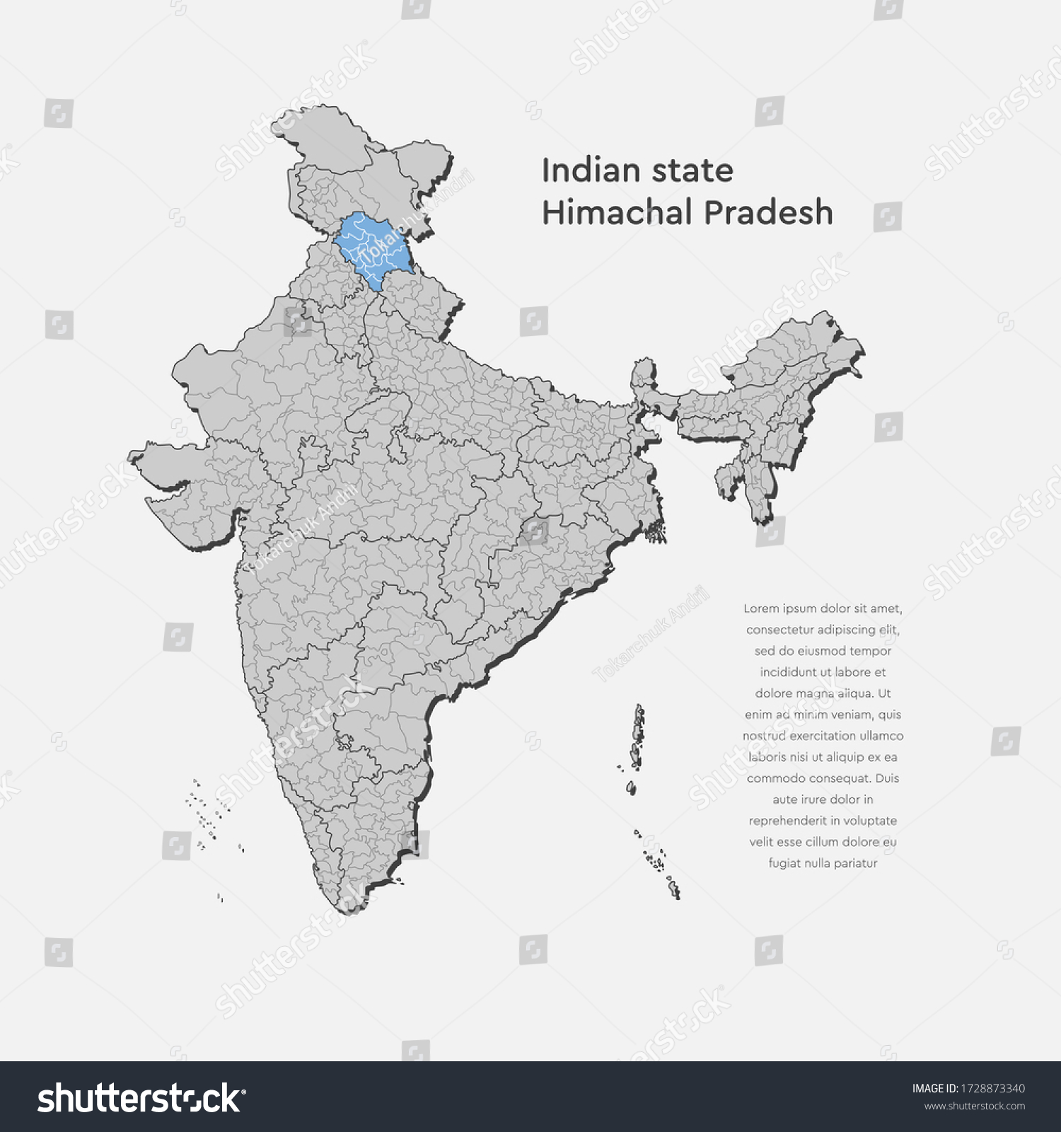 Detailed Vector India Country Outline Border Stock Vector (Royalty Free ...