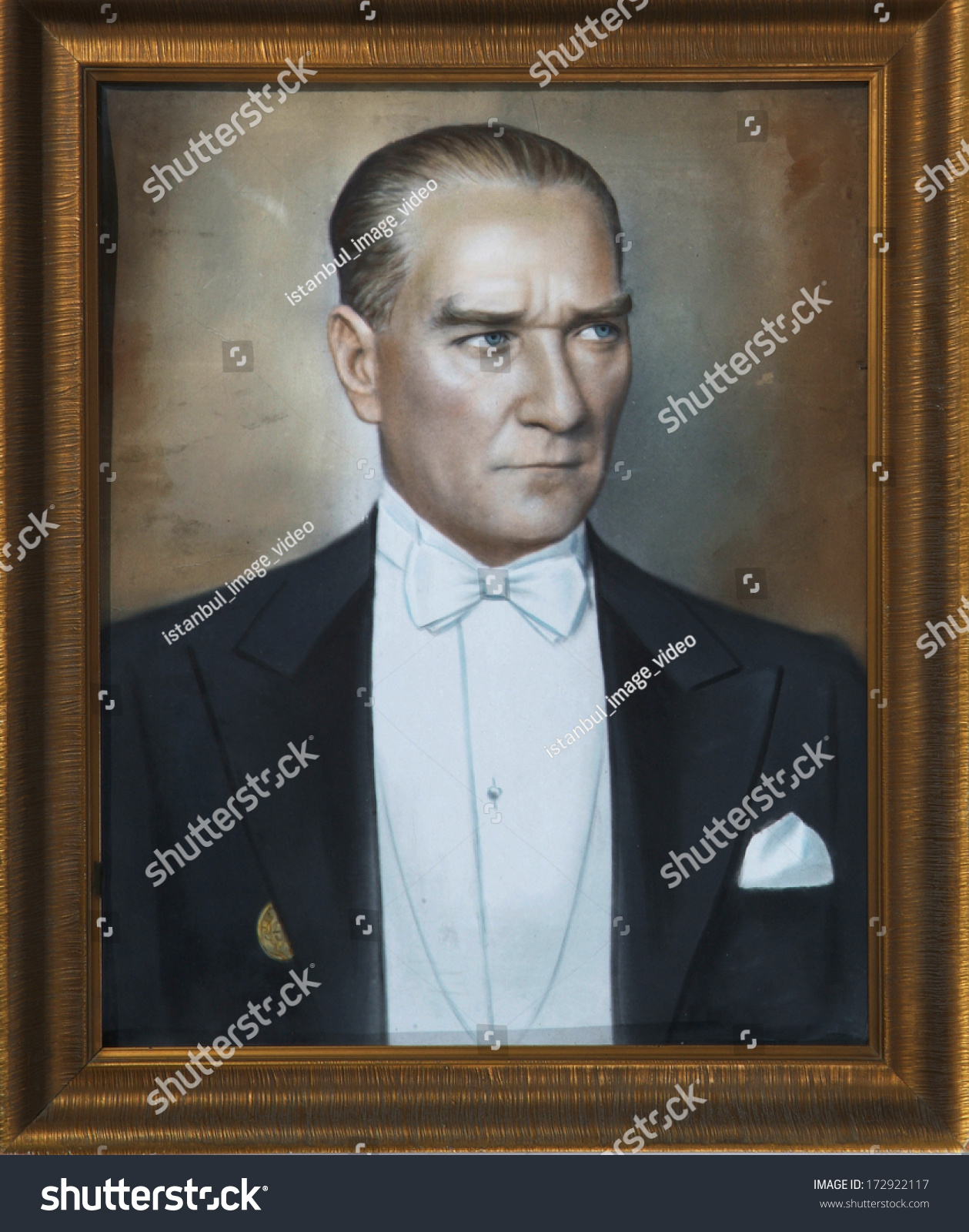 Istanbulturkey Circa 1930s Mustafa Kemal Ataturk Stok Fotoğrafı ...