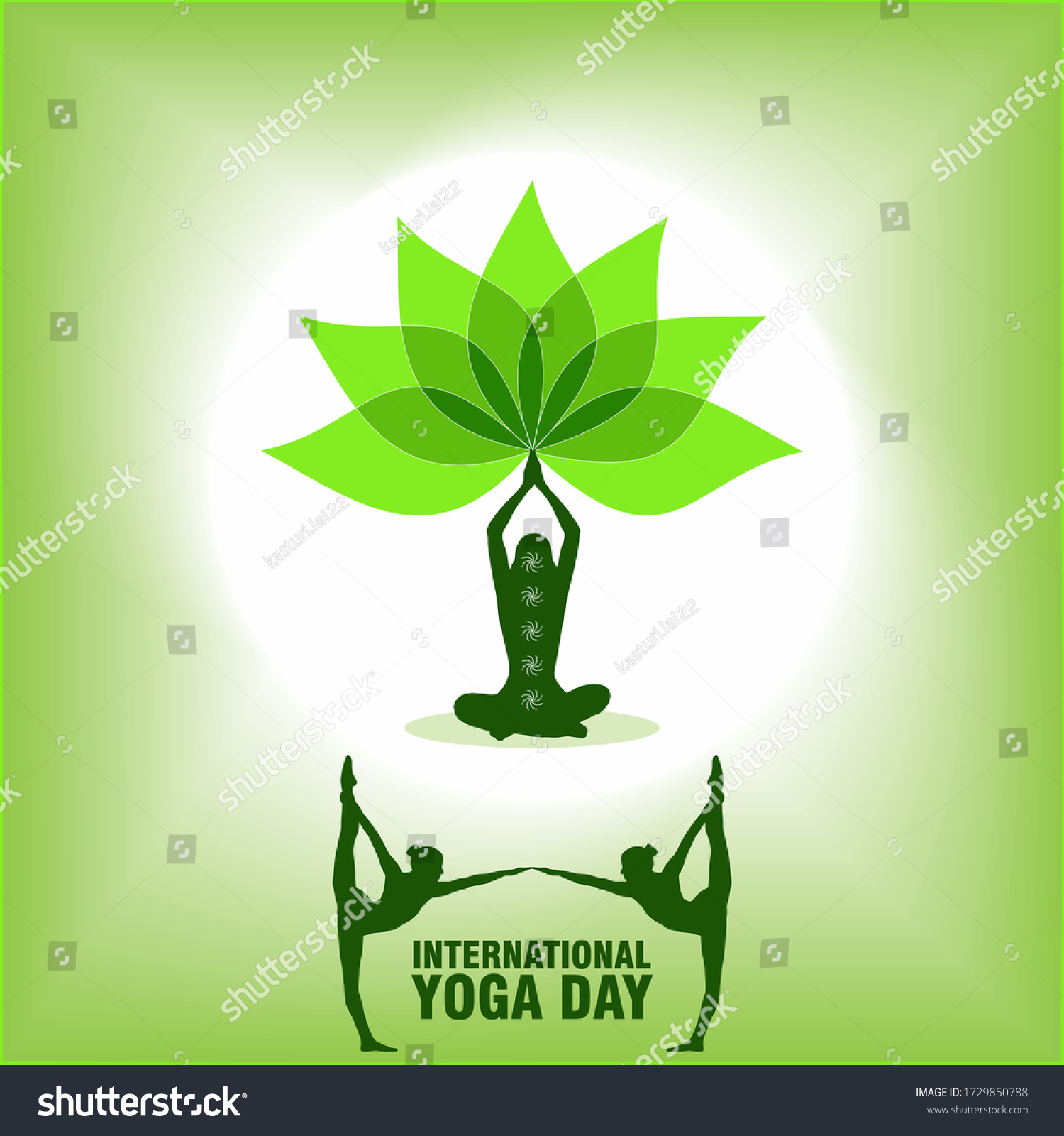 21 June International Yoga Day Body Stock Vector (Royalty Free ...