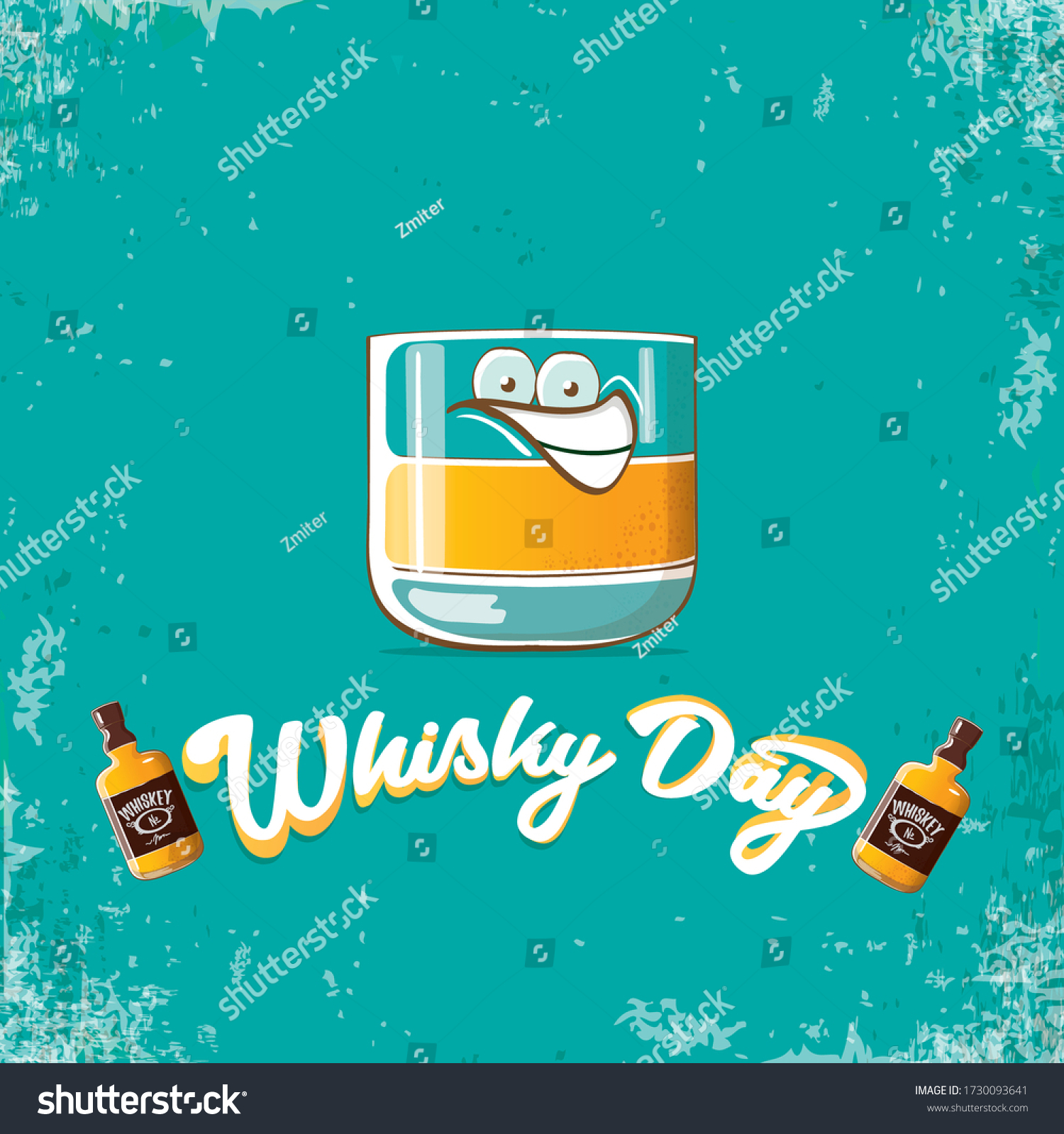 World Whisky Banner Vector Funny Cartoon Stock Vector (Royalty Free ...