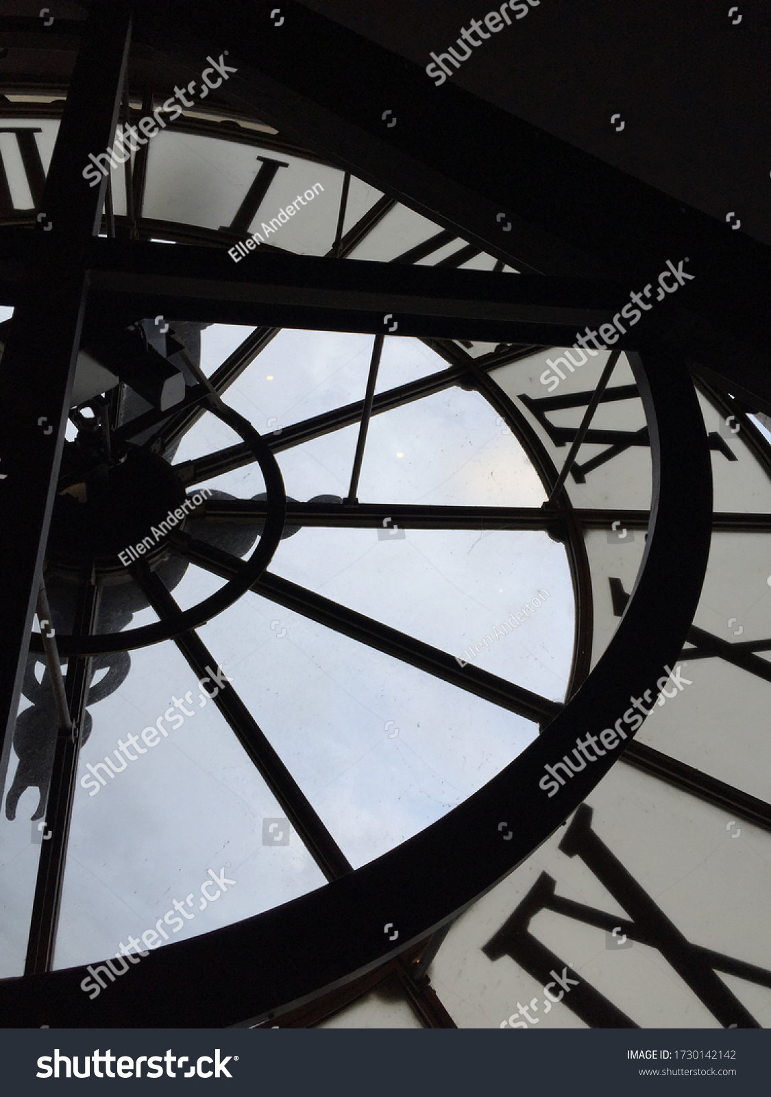 Big Black White Clock Face Stock Photo 1730142142 | Shutterstock