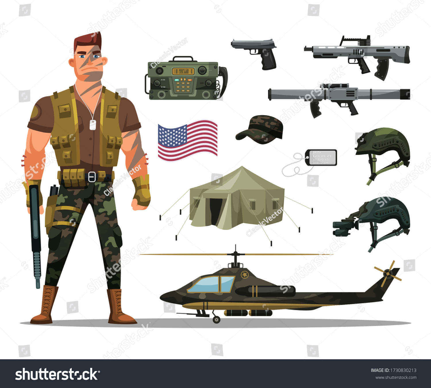 Armored Commando Military Man Weapon Wearing Stock Vector Royalty Free Armored Commando Military Man Weapon Wearing Stock Vector Royalty Free