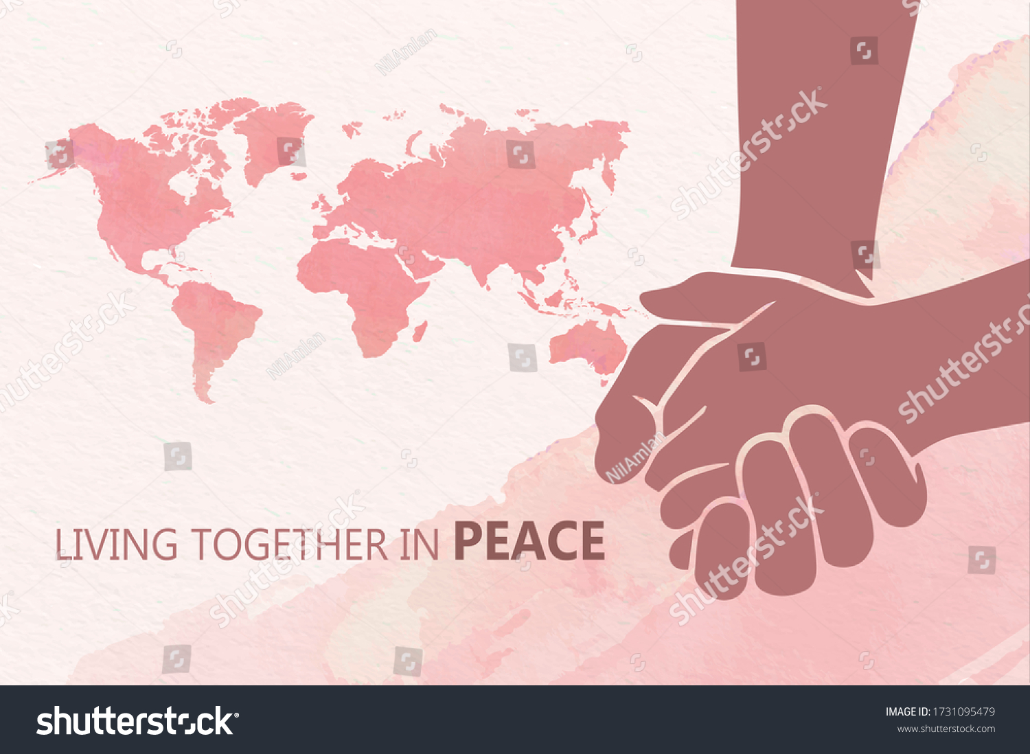 international-day-living-together-peace-day-stock-vector-royalty-free