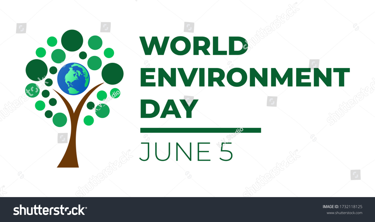 World Environment Day Concept Illustration Tree Stock Vector (royalty 