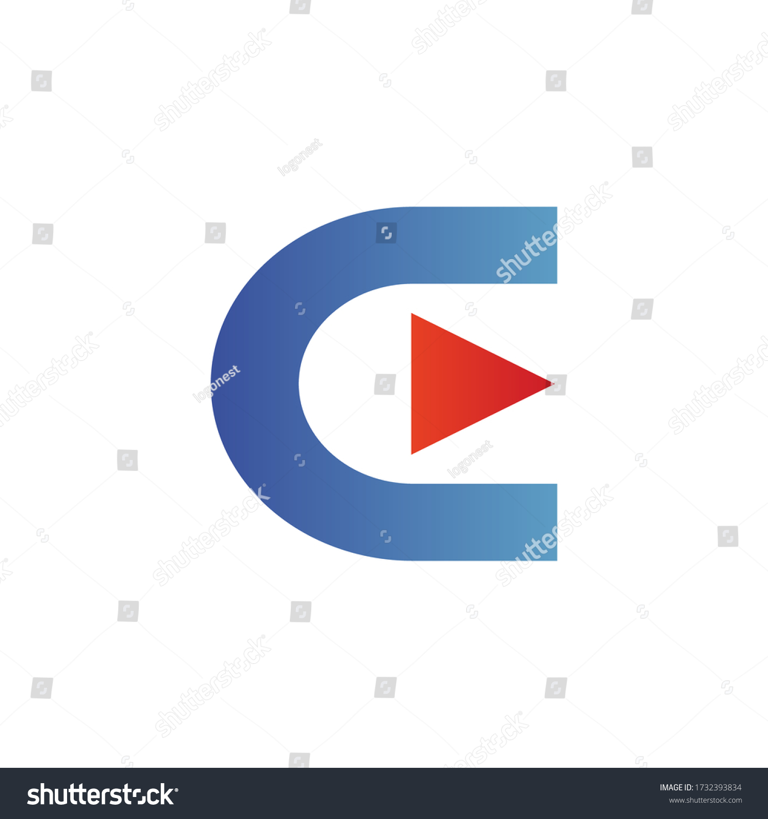 Letter C Arrow Logo Vector Stock Vector (Royalty Free) 1732393834 ...