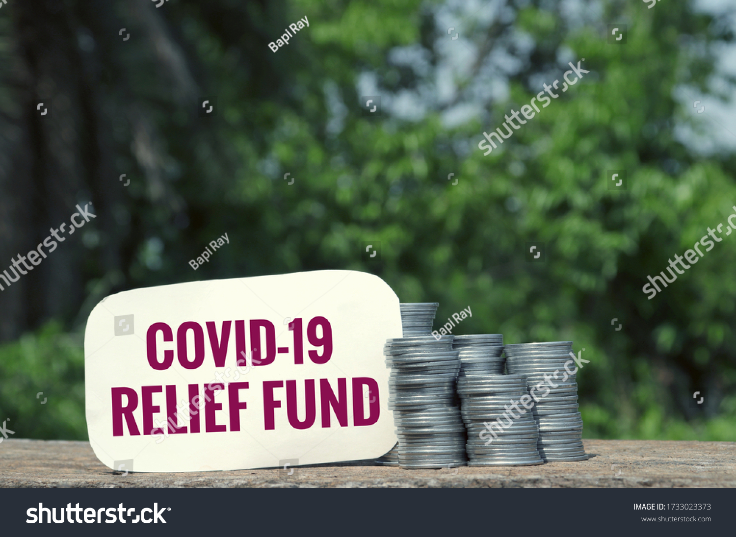 Covid19 Relief Fund Tag Stack Coin Stock Photo 1733023373 Shutterstock