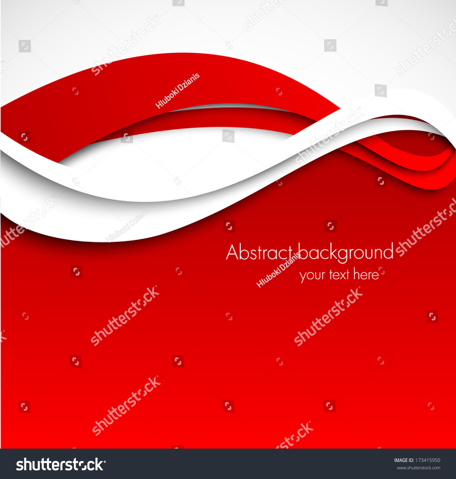 Abstract Wavy Red Background Stock Vector Royalty Free 173415950 Shutterstock