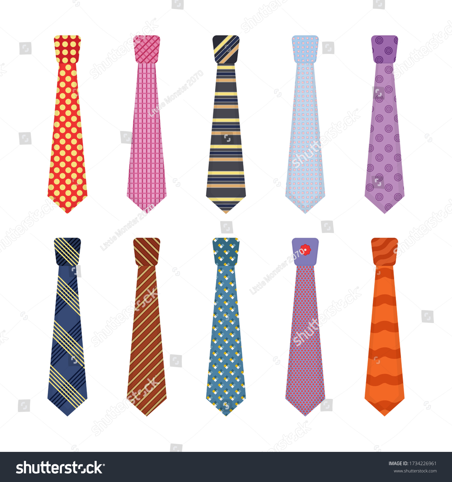 Разноцветный галстук
