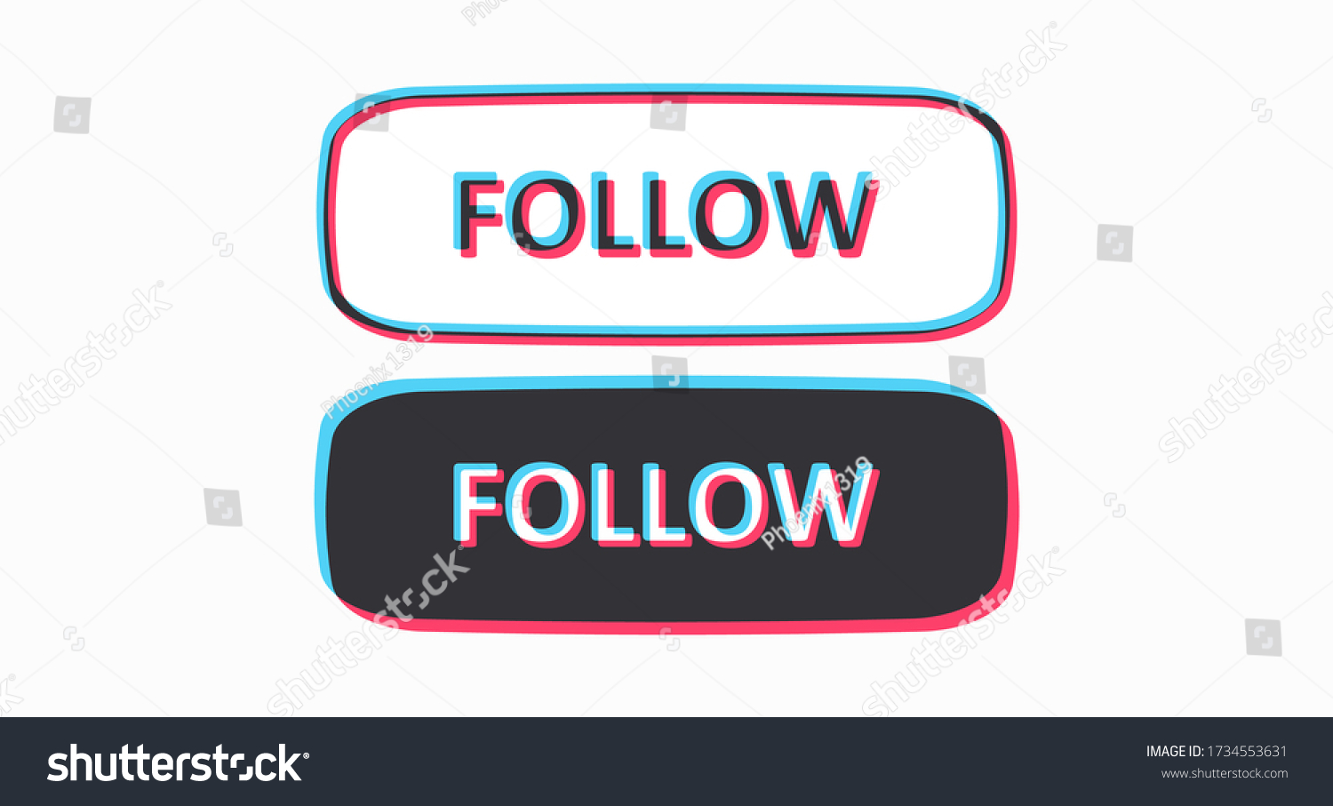 2 Follow Us! Tik Tok Stock Vectors, Images & Vector Art | Shutterstock