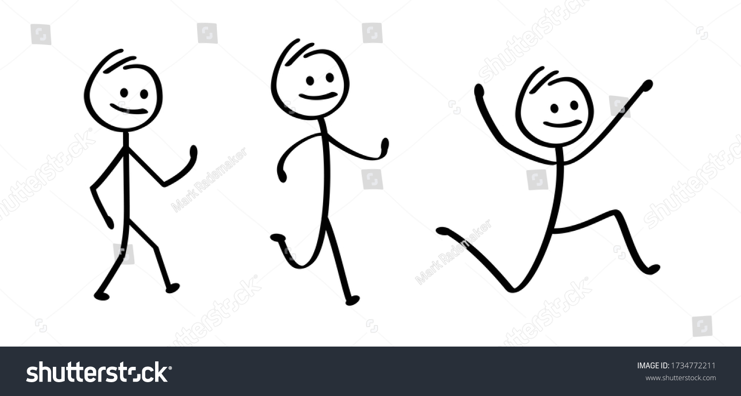 Kids Playing Running Jumping Happy Smile Stock Vector (Royalty Free ...