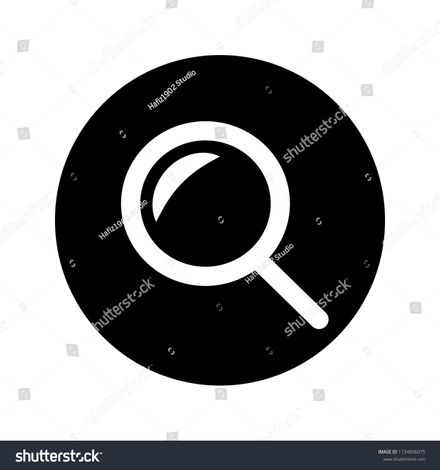 Search Icon Search Magnifying Glass Icon Stock Vector (Royalty Free ...
