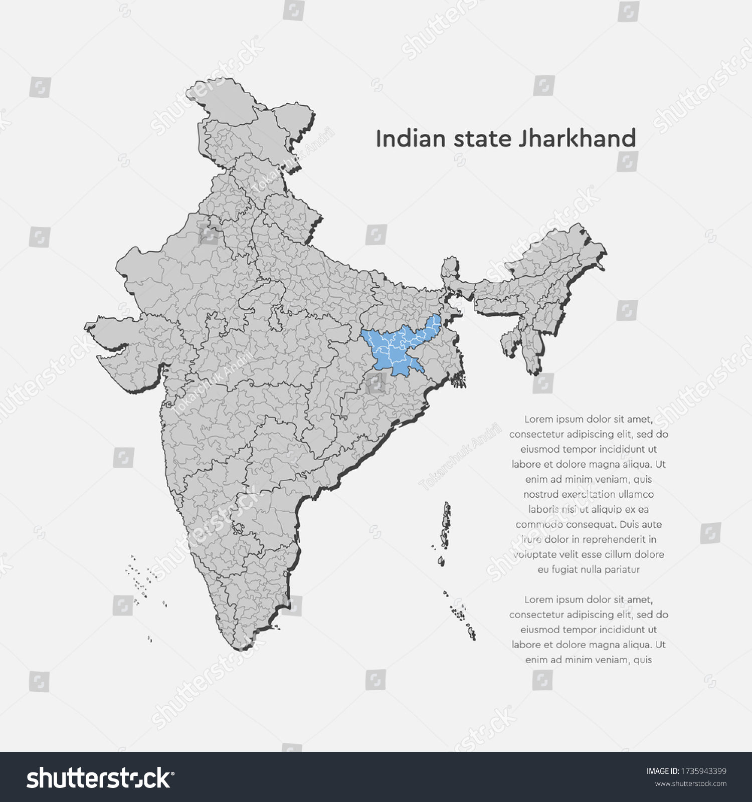 Detailed Vector India Country Outline Border Stock Vector (Royalty Free ...