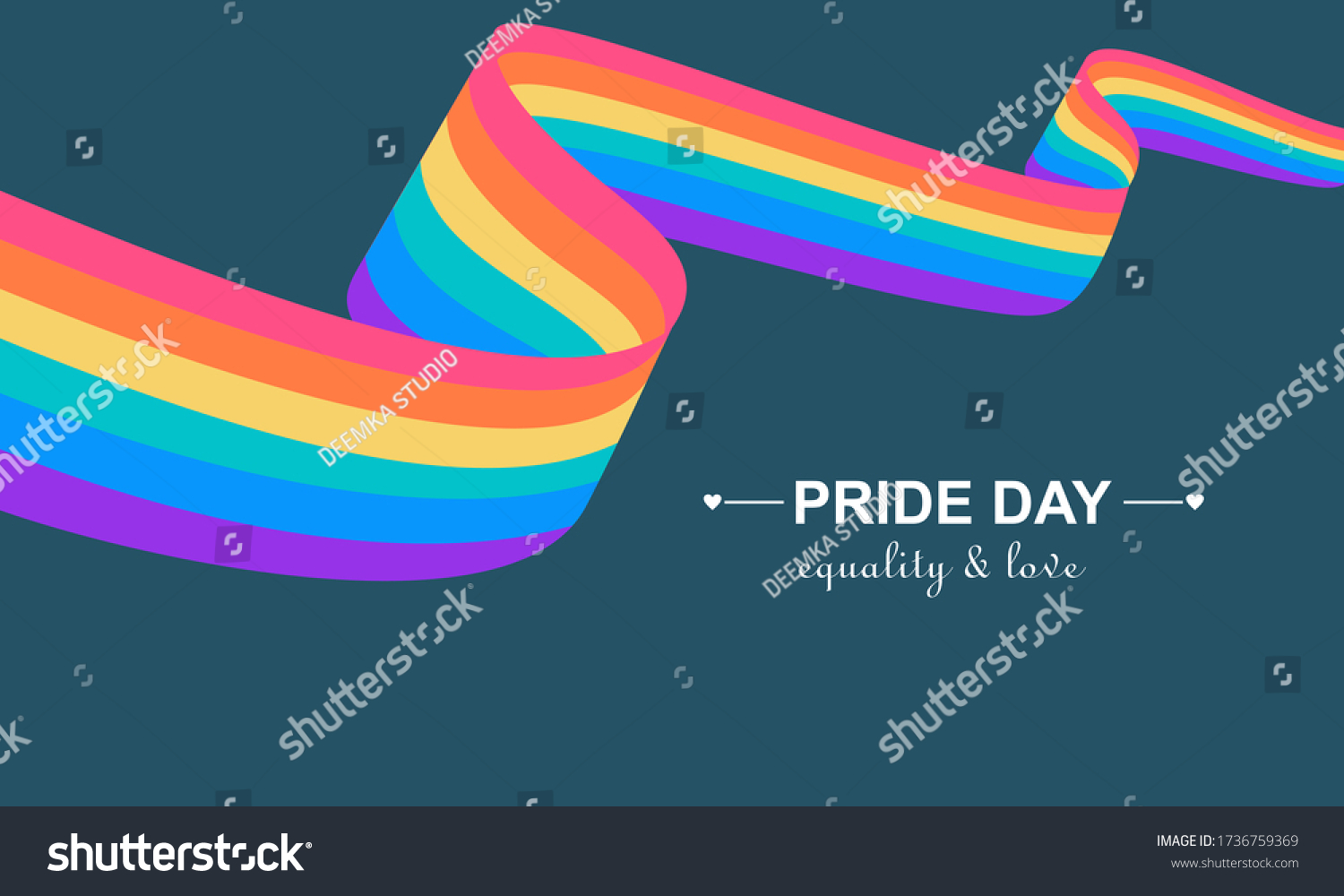 World Pride Day Rainbow Background Logo Stock Vector (Royalty Free