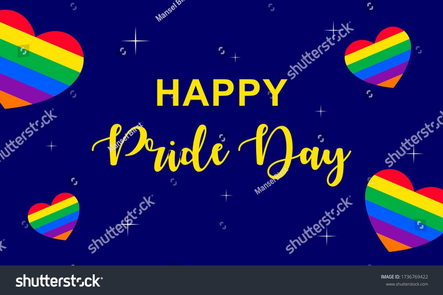 World Pride Day Rainbow Background Logo Stock Vector (Royalty Free