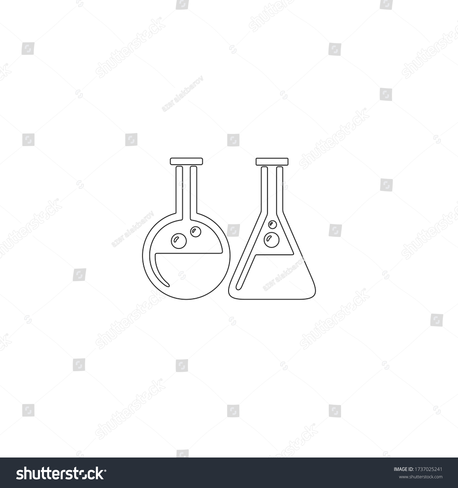 Pharmaceutical Research Development Icon Drug Formulating Stock Vector