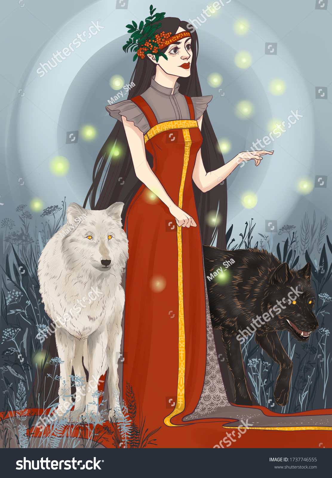 Goddess Mara Slavic Mythology Stock Illustration 1737746555 Shutterstock