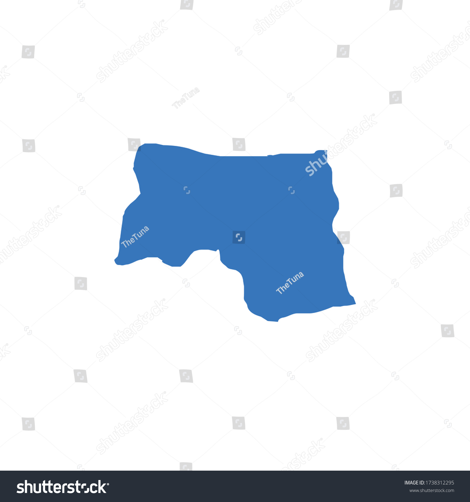 Syrian City Qamishli Map Vector Illustration Stock Vector (Royalty Free ...