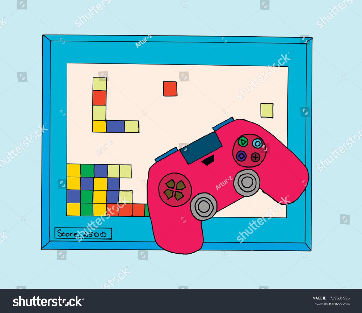 How Create Your Own Computer Game Stock Vector (Royalty Free