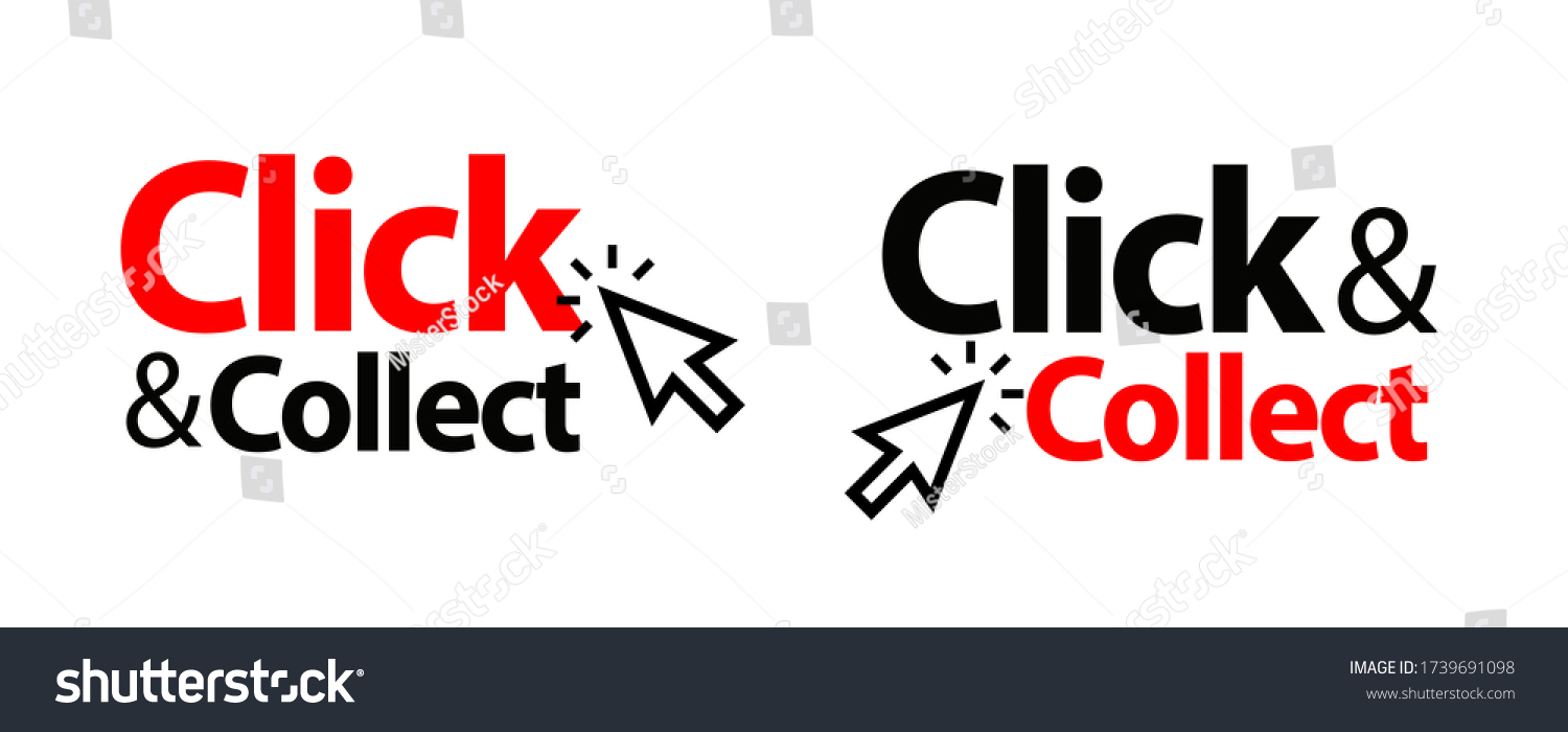 Click Collect Mouse Pointer Stock Vector (Royalty Free) 1739691098 ...