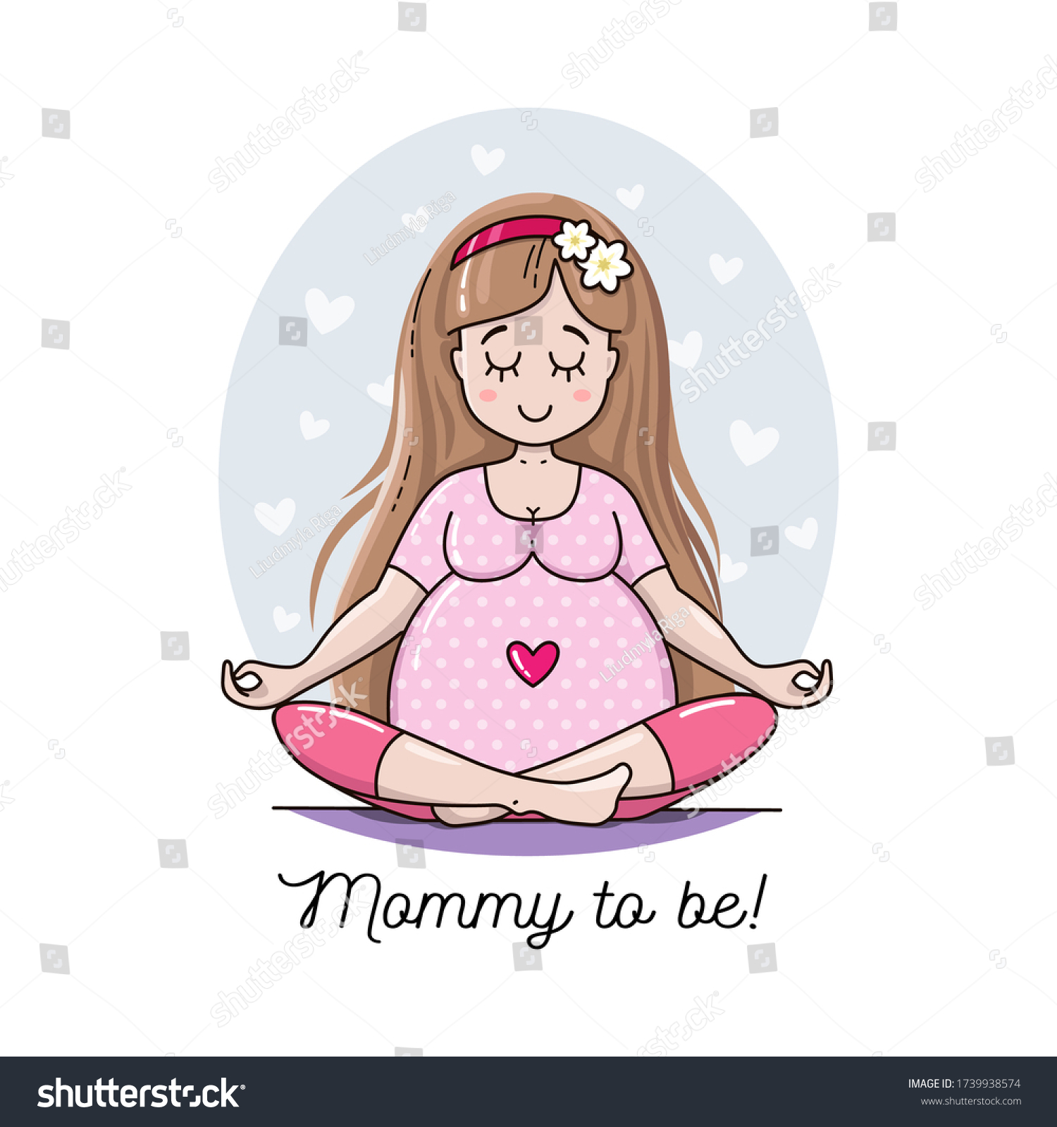Срисовать прикольное и милое для беременной мамы
